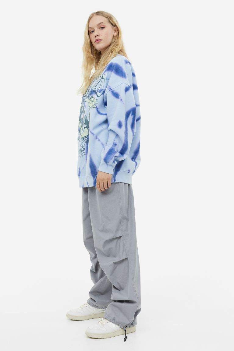 Pink Floyd Pink Floyd Logo Print Oversized Tie-Dye Sweatshirt H&M 2023 Size S / US 4 / IT 40 - 4 Thumbnail