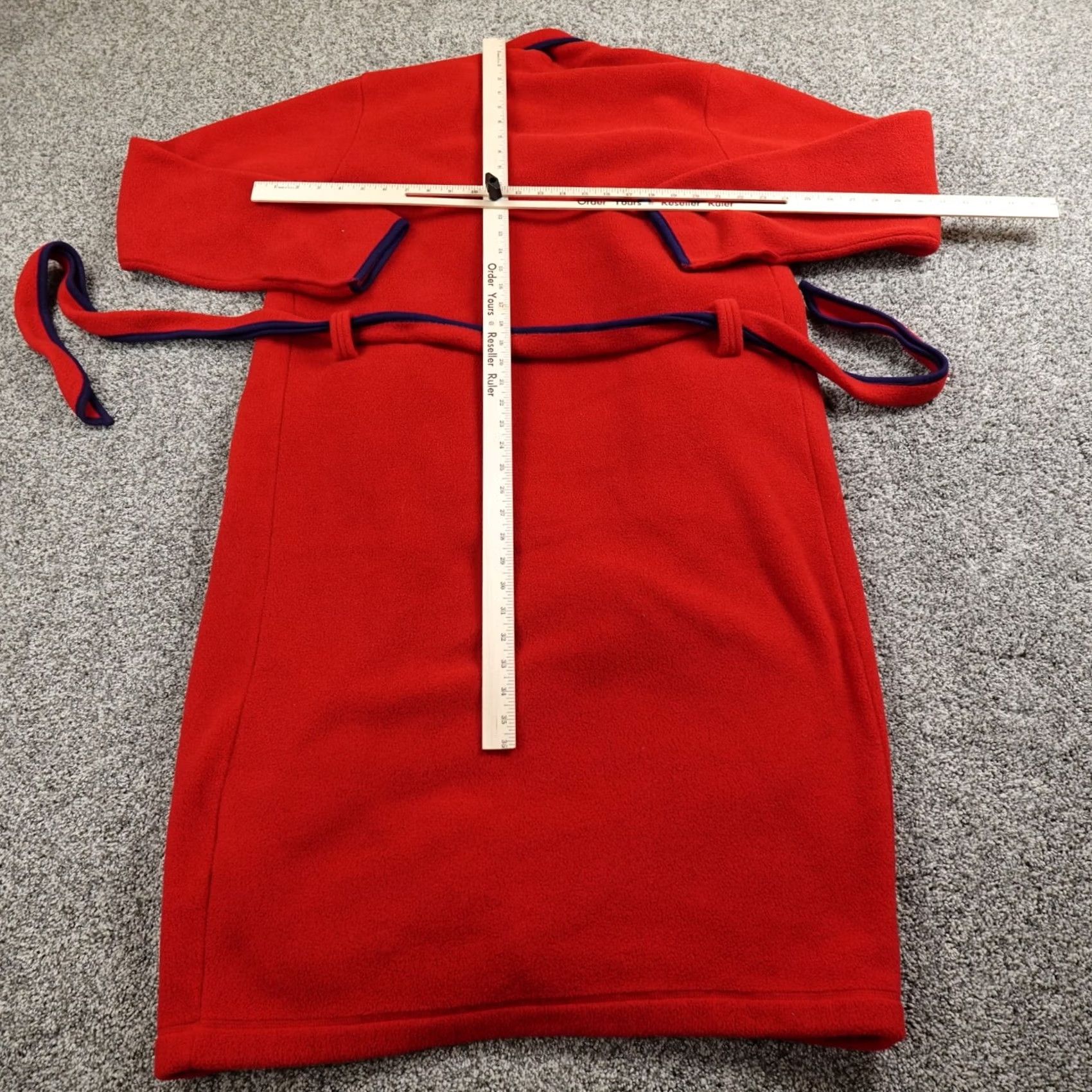 J.Crew VTG J.CREW Robe Mens XS Red Fleece Belted Shawl Tie Night USA Sleep Bath Bathrobe Shoal Oarsman Preppy USA Mens XS Red VTG J.CREW Robe Size US XS / EU 42 / 0 - 7 Thumbnail