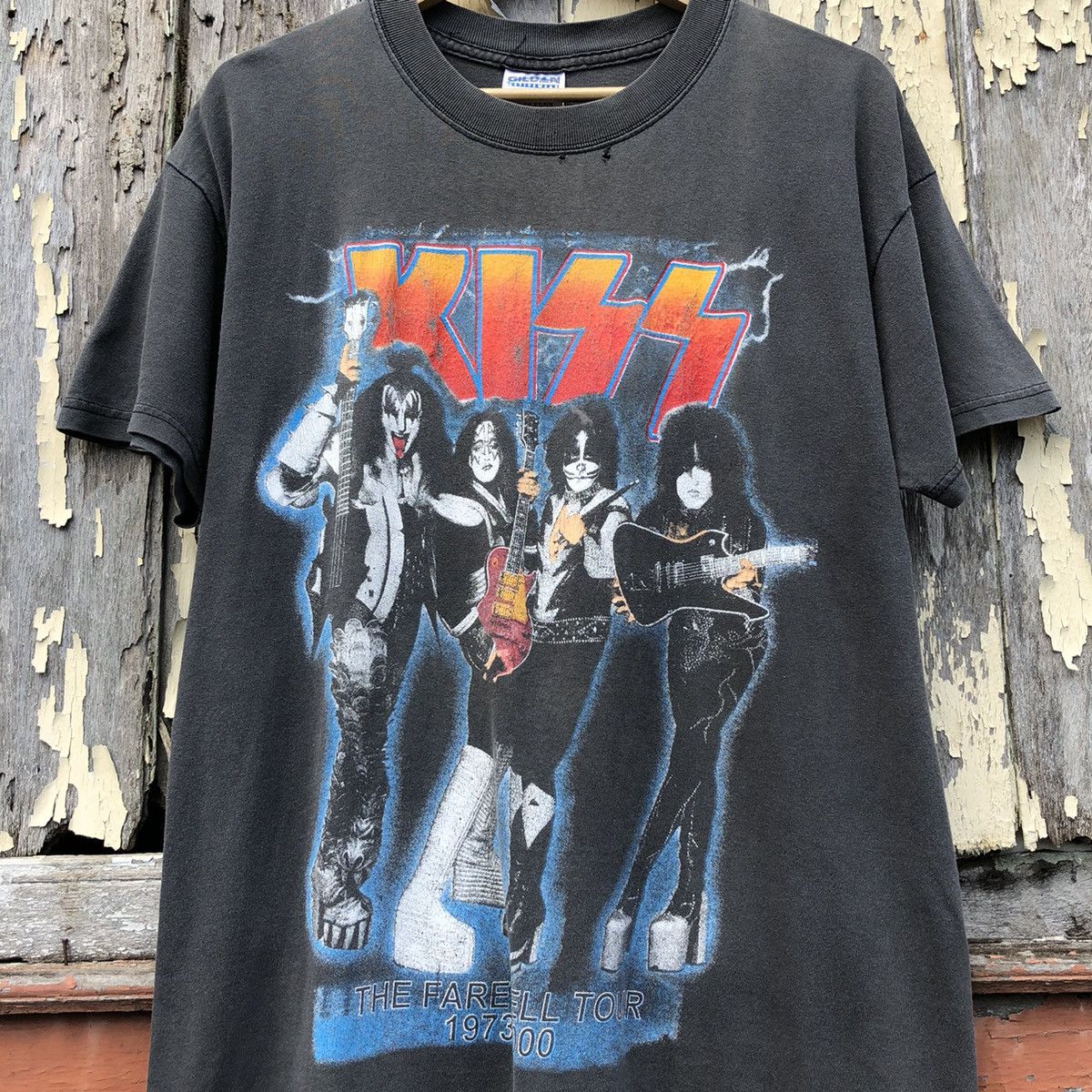 Band Tees Vintage y2k Faded KISS Farewell Tour I Was There Tshirt Size US L / EU 52-54 / 3 - 4 Thumbnail