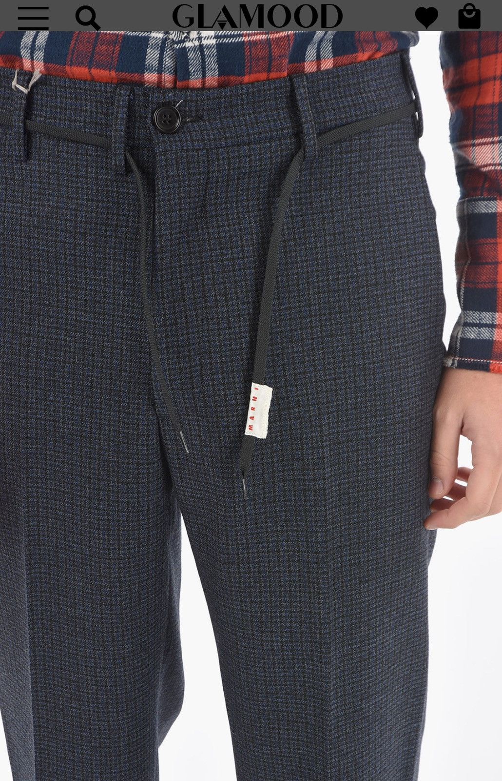 Marni NWT FW21 Houndstooth Virgin Wool Drawstring Trouser size 48 Size US 32 / EU 48 - 19 Thumbnail