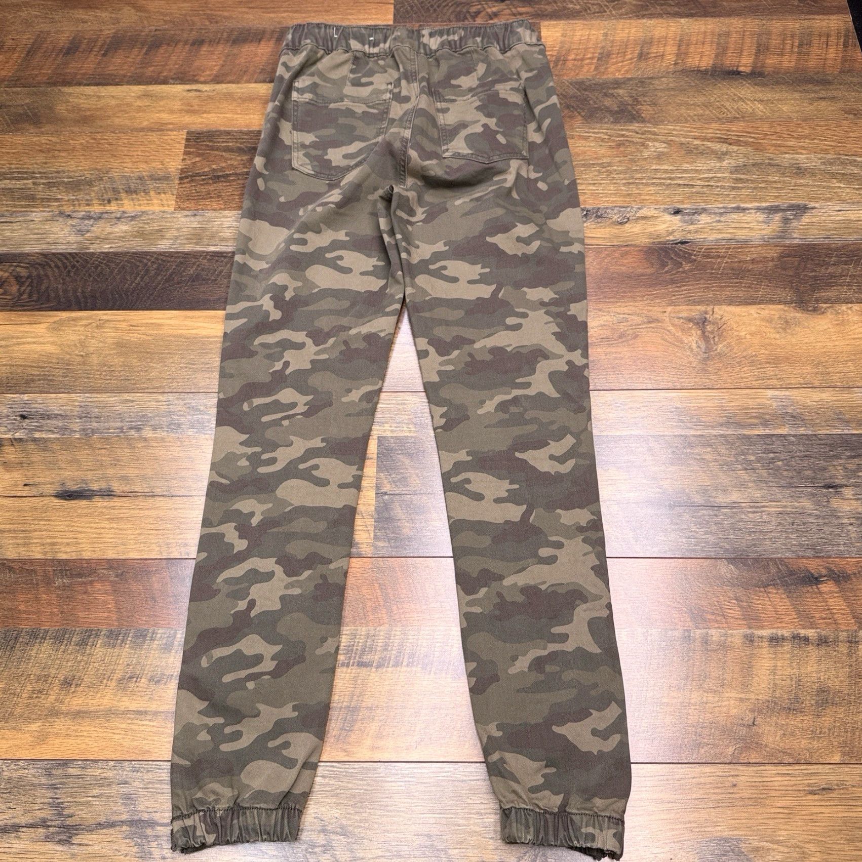 American Eagle Outfitters American Eagle Jogger Jeans Womens 4 Regular Green Camo Drawstring Stretch Size 27" / US 4 / IT 40 - 2 Thumbnail