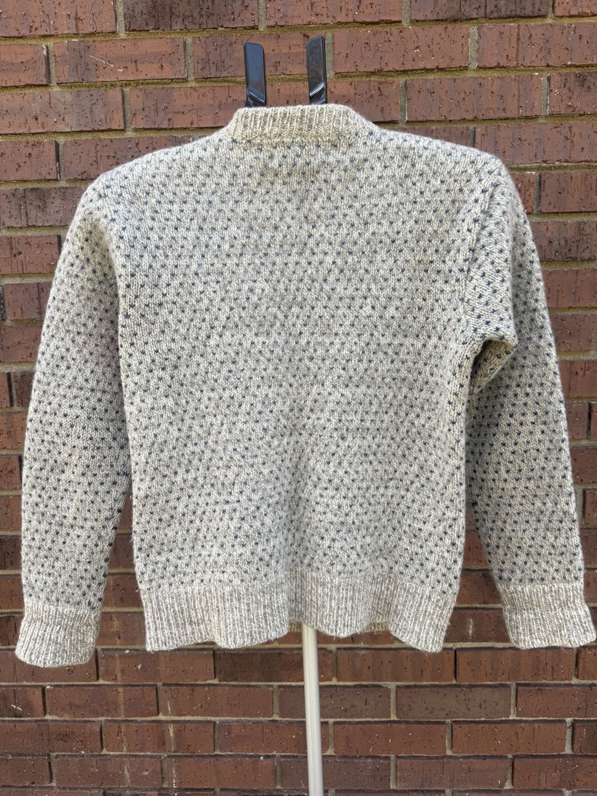 L.L. Bean Vintage LL Bean Wool Nordic Knit Button Cardigan Sweater Size M / US 6-8 / IT 42-44 - 7 Thumbnail