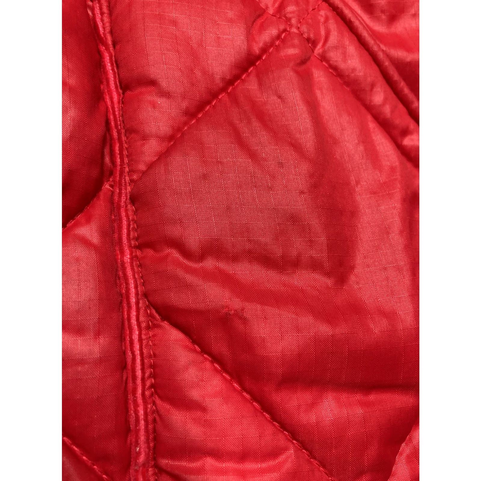 Vintage VINTAGE Quilted insulated puffer vest Down corduroy lined red button snap 80s XL Men Vest Size US XL / EU 56 / 4 - 3 Thumbnail