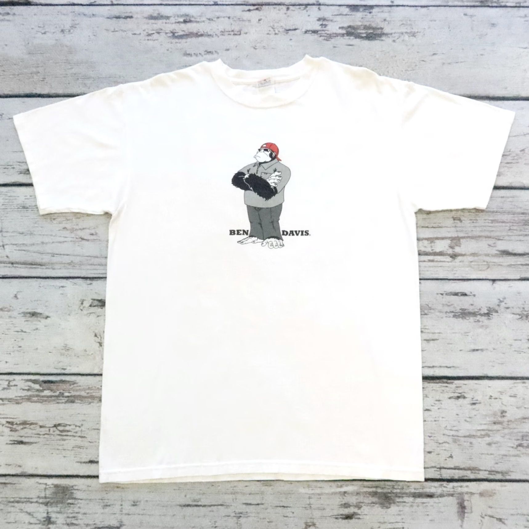 Ben Davis VINTAGE Ben Davis Gorilla Graphic T-Shirt Shirt Mens L White Size US L / EU 52-54 / 3 - 2 Thumbnail