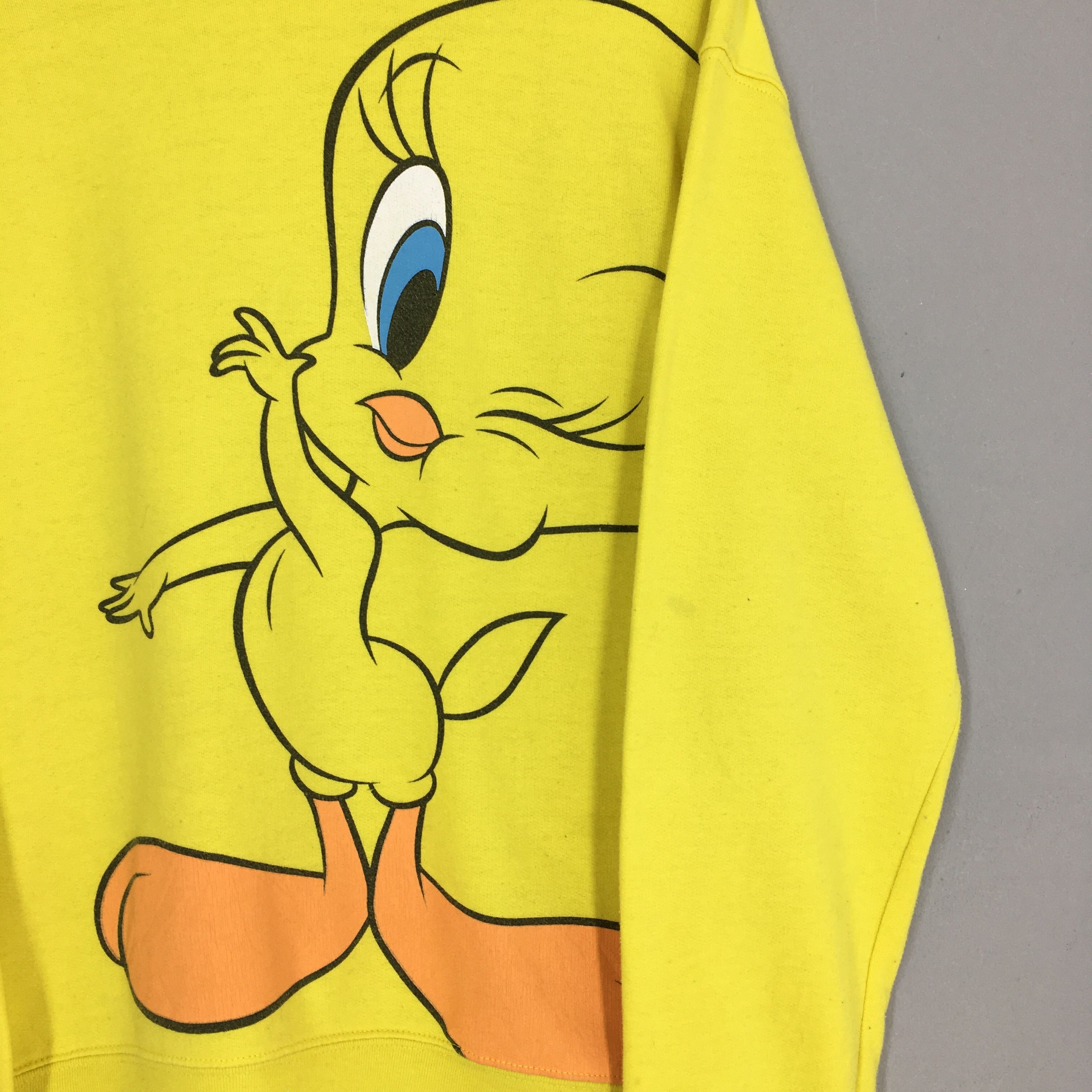 Warner Bros Tweety Yellow Bird Looney Tunes Women Sweatshirt Medium Size US M / EU 48-50 / 2 - 2 Thumbnail