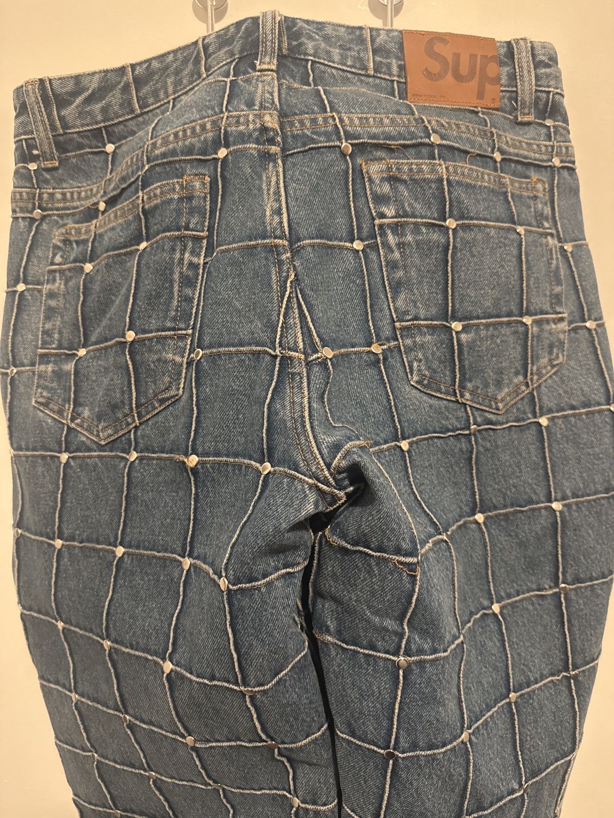 Supreme Studded Seam Loose Fit Jean SS 2025 Size US 32 / EU 48 - 2 Thumbnail