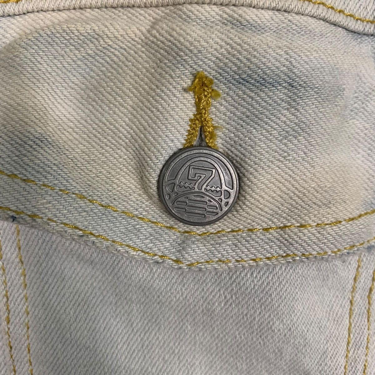 Studio Seven STUDIO SEVEN Embroidered Logo Washed Denim Jacket #2829-C128 Size US M / EU 48-50 / 2 - 12 Thumbnail