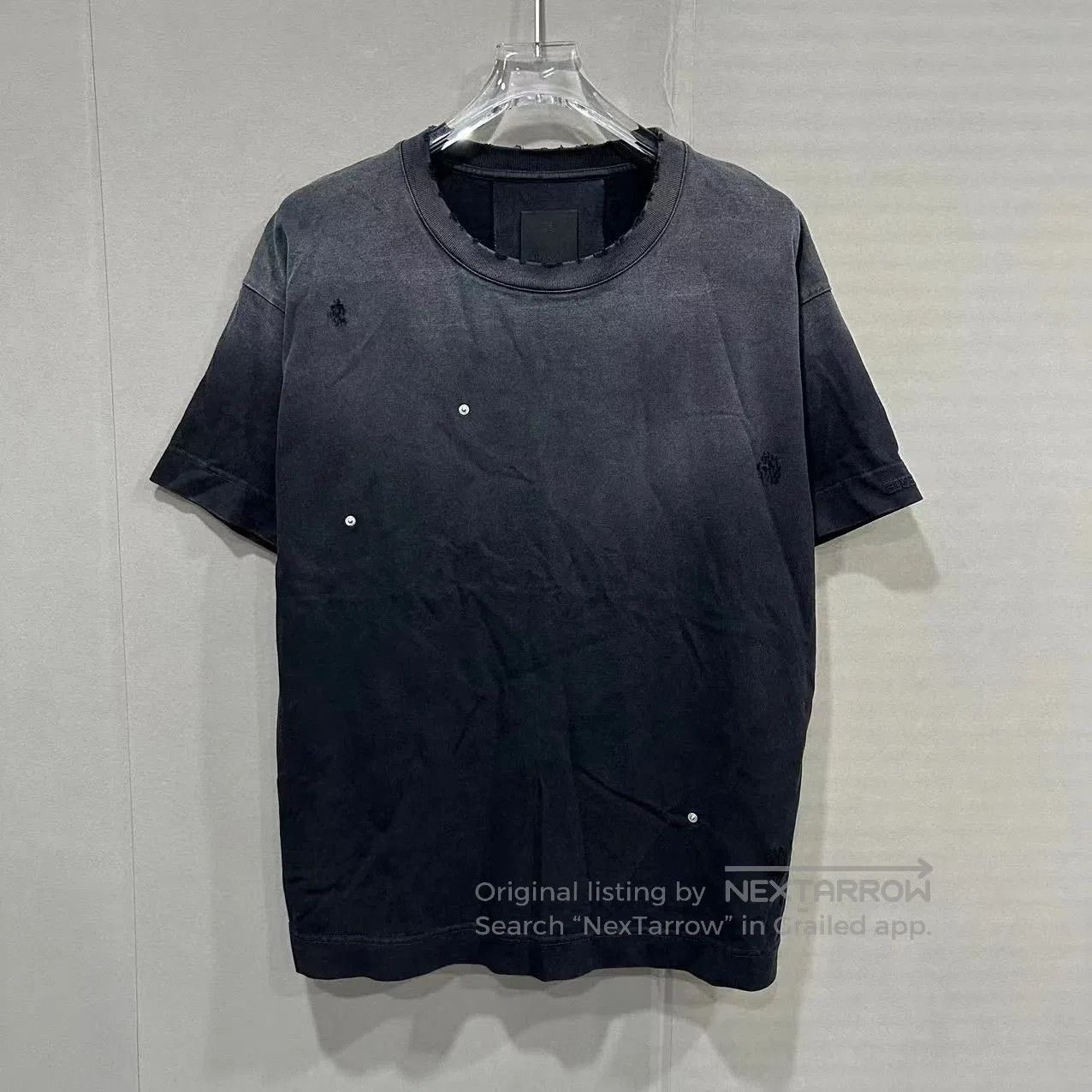 Givenchy givenchy gradient distressed short sleeve t-shirt. Size US S / EU 44-46 / 1 - 1 Thumbnail