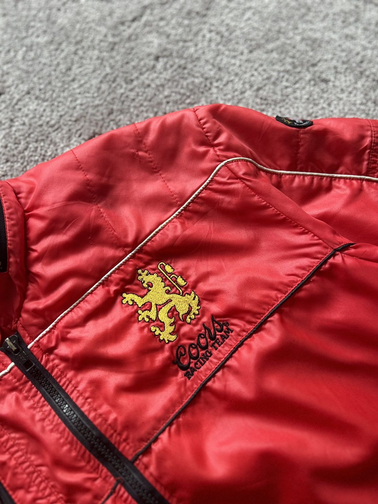 Japanese Brand × Vintage Vintage The Mongoose Coors Racing Team Bomber Jacket Size US M / EU 48-50 / 2 - 5 Thumbnail