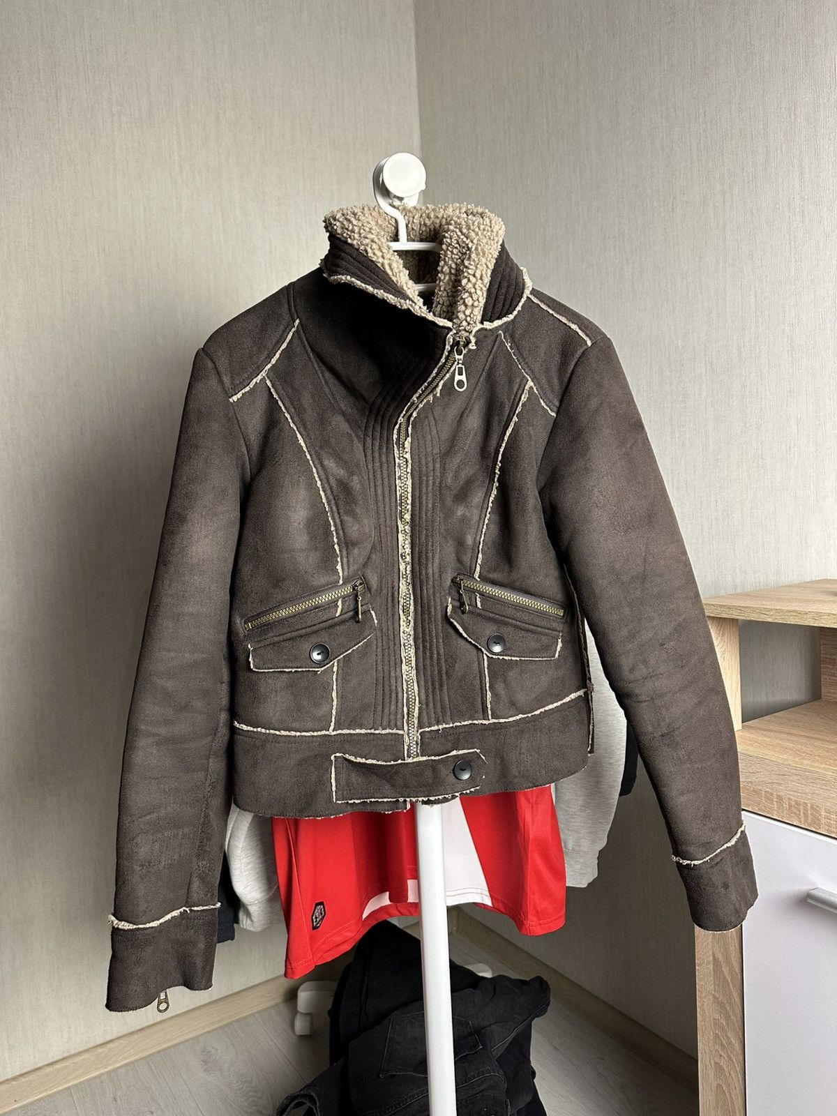 Hysteric Glamour LGB avant garde fur suede coat jacket hysteric glamour Size US S / EU 44-46 / 1 - 1 Thumbnail