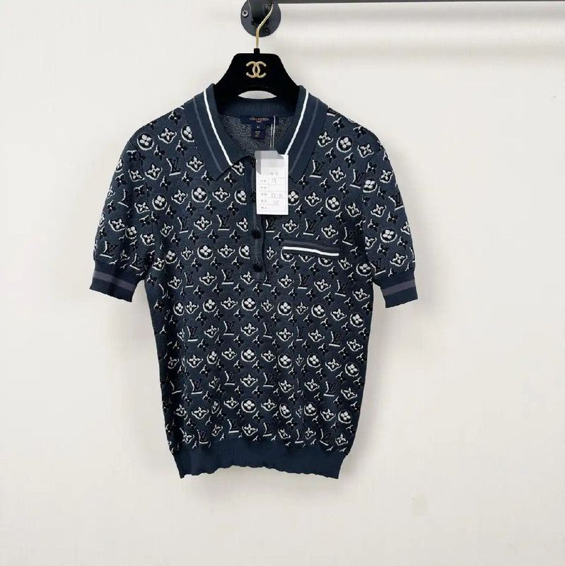 Louis Vuitton Blue Ladies Polo Shirt 0089