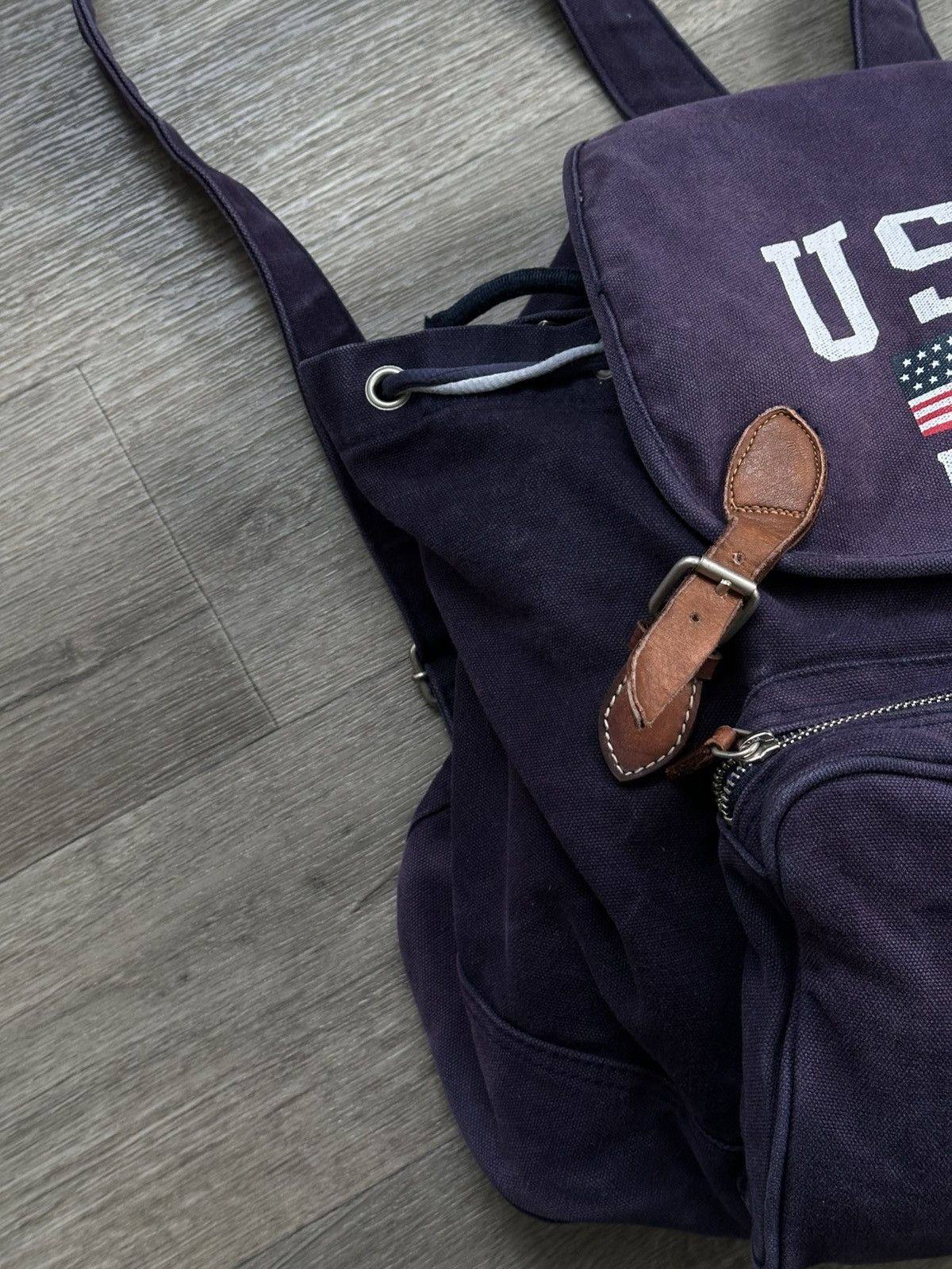 Polo Ralph Lauren 🫧POLO RALPH LAUREN 90s VINTAGE CANVAS BACKPACK VERY RARE Size ONE SIZE - 4 Thumbnail