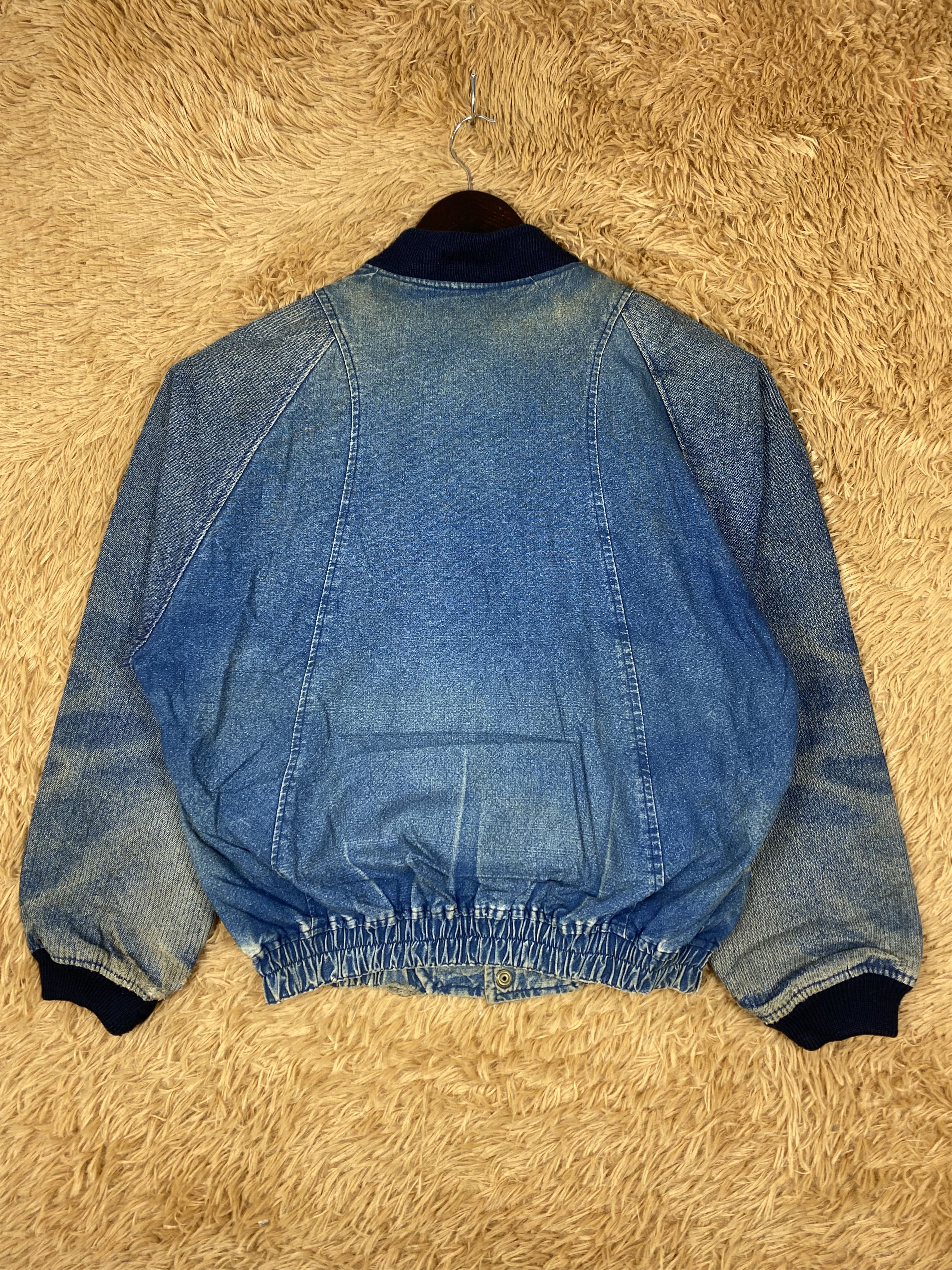 Japanese Brand Vintage BBC Denim Faded Bombers Jacket DJ0858 Size US M / EU 48-50 / 2 - 5 Thumbnail