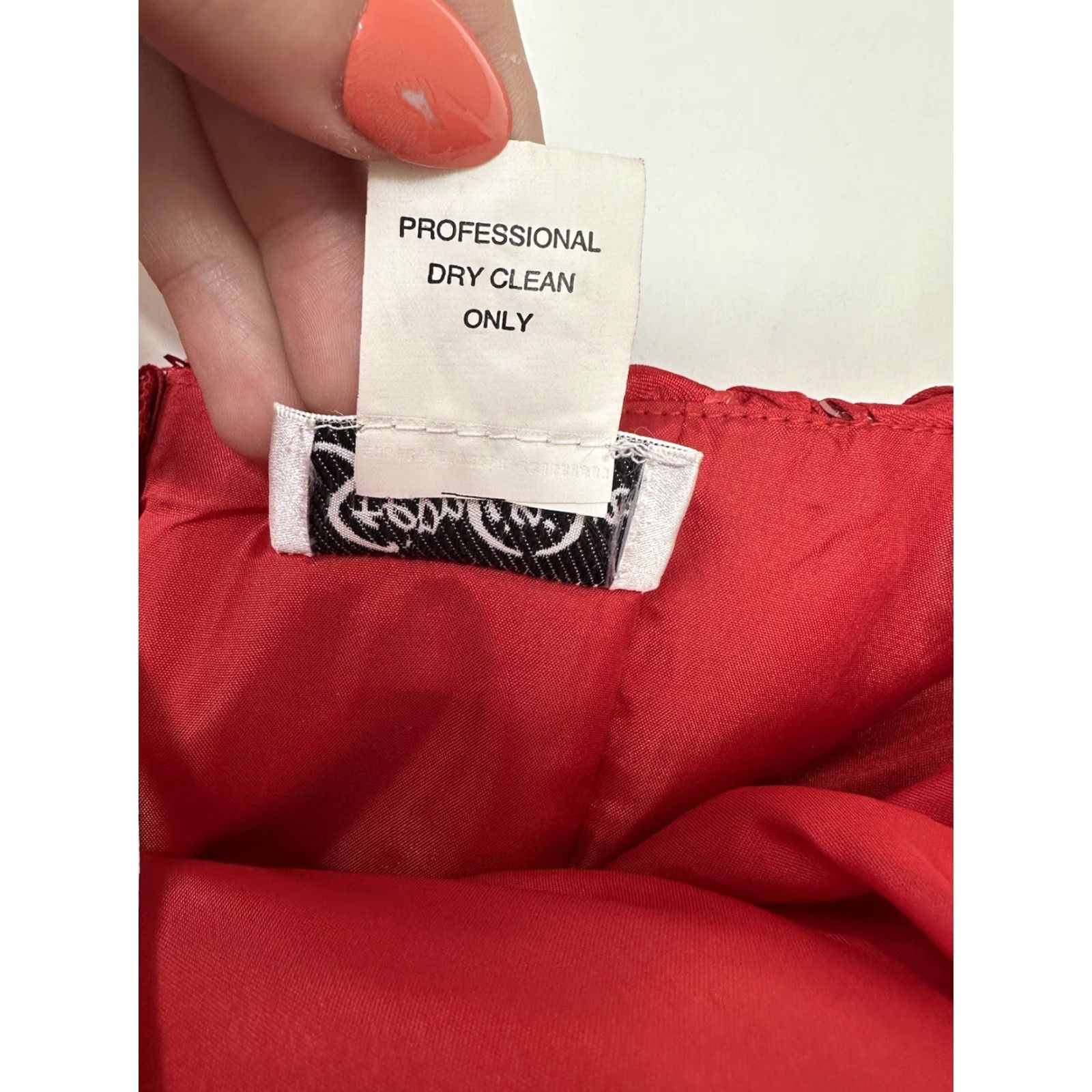 Vintage VINTAGE? (No) Steppin Out Red Strapless Mini Dress Belted Ruffled Cocktail 8 Womens Dress Summer Fall Spring Party/Formal Size M / US 6-8 / IT 42-44 - 5 Thumbnail