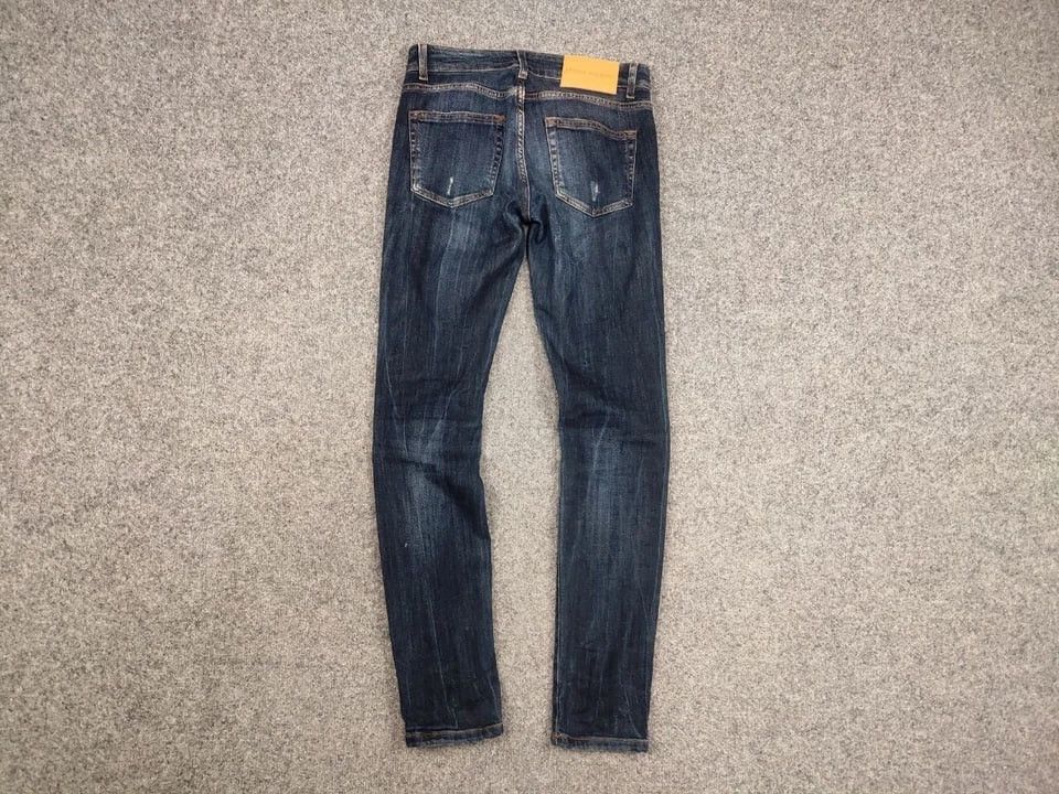 Balmain Pierre Balmain Design 17 CV Distressed Denim Slim Jeans Size US 26 / EU 42 - 10 Thumbnail