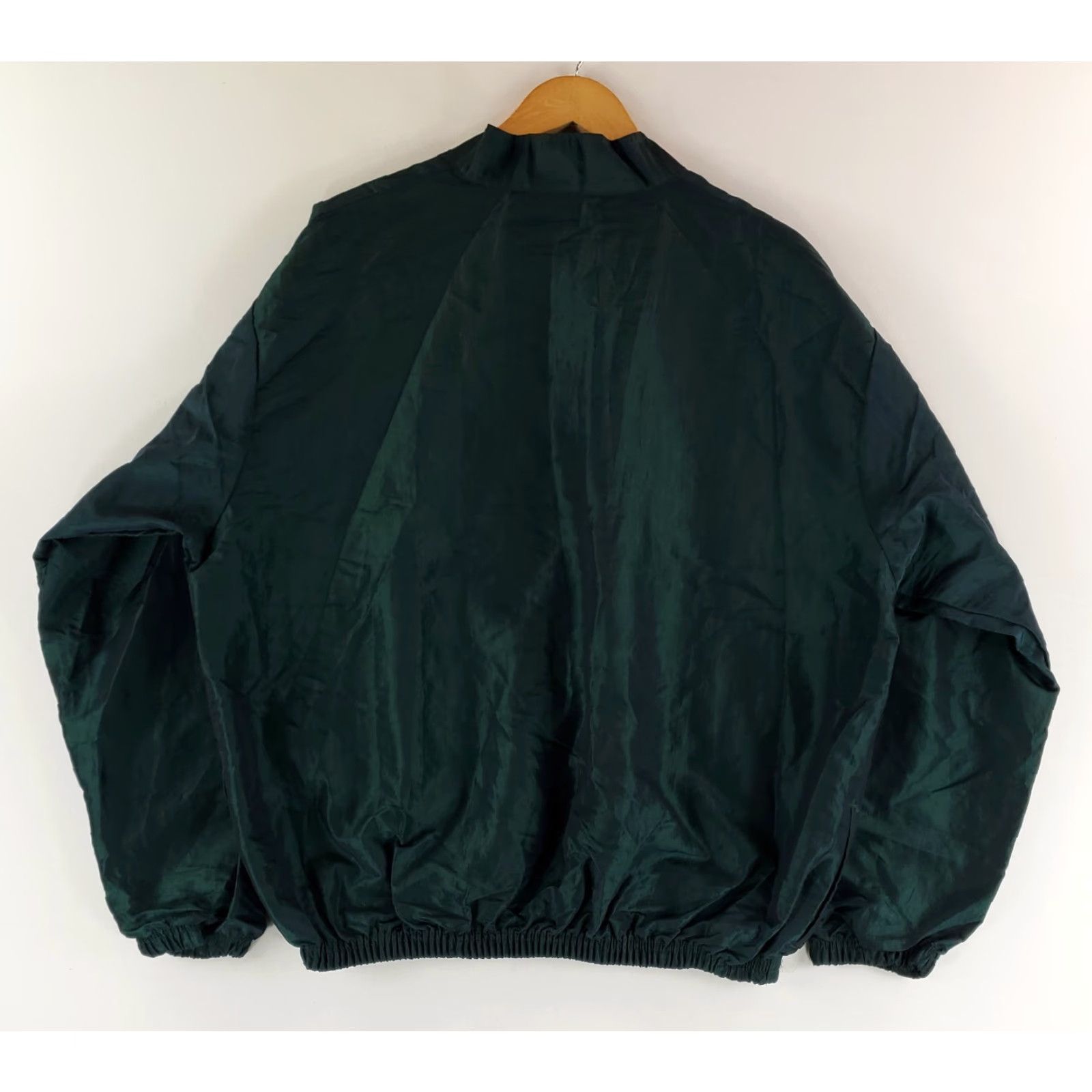 Vintage VINTAGE Surfstyle 1/4 Zip Pullover Jacket VTG 80s 90s Iridescent Spellout Mens One Size Green Jacket Mens Size US M / EU 48-50 / 2 - 6 Thumbnail