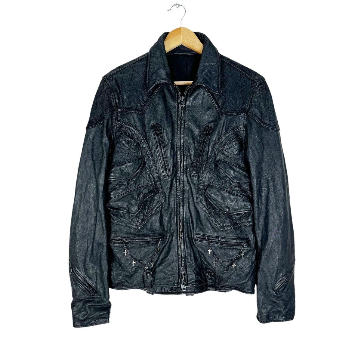 Vintage ☀️I RISH BIKERS LEATHER JACKET Size US M / EU 48-50 / 2 - 4 Thumbnail