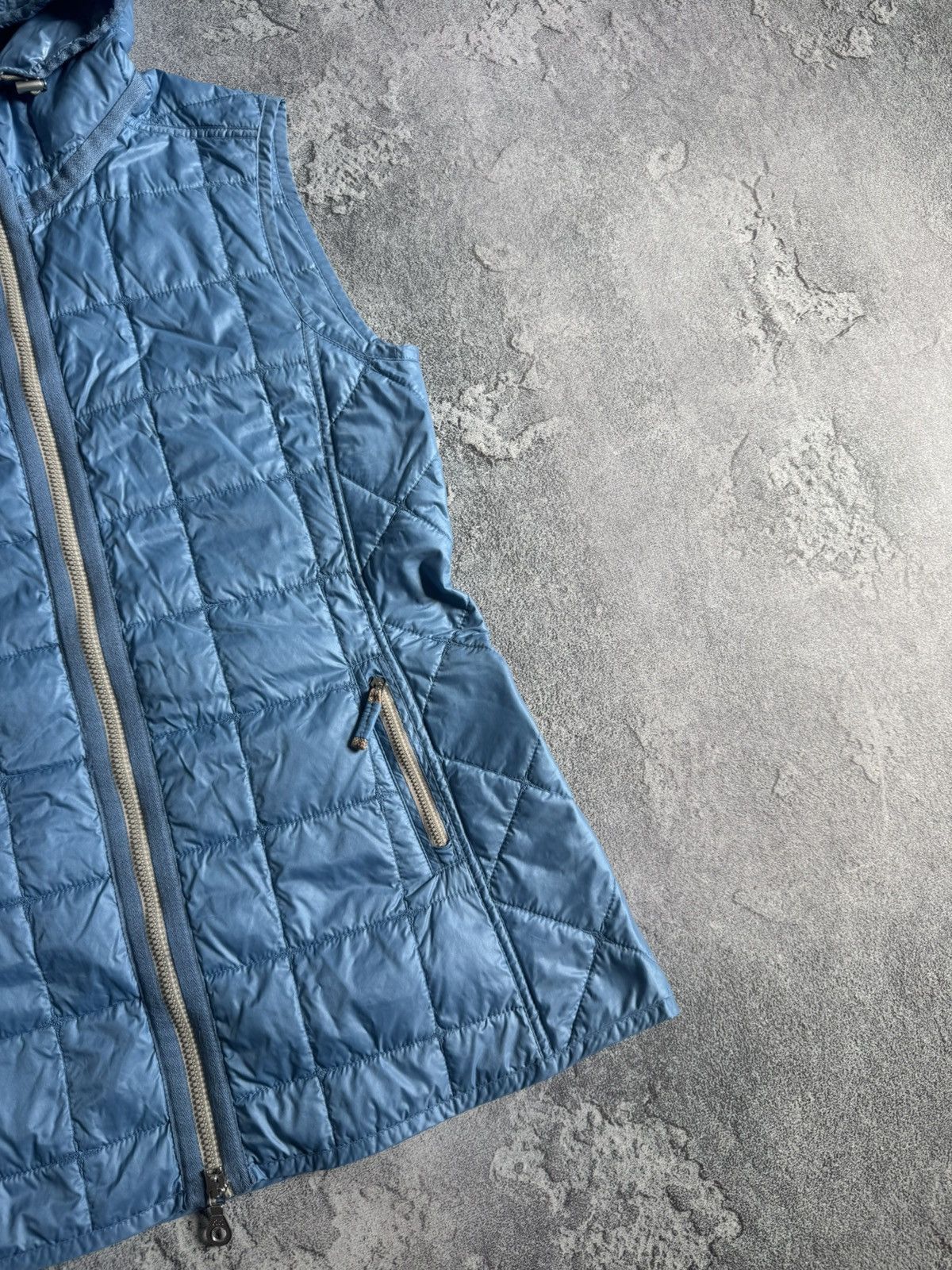 Frauenschuh Frauenschuh 3size blue quilted zip sleeveless jacket vest Size L / US 10 / IT 46 - 10 Thumbnail