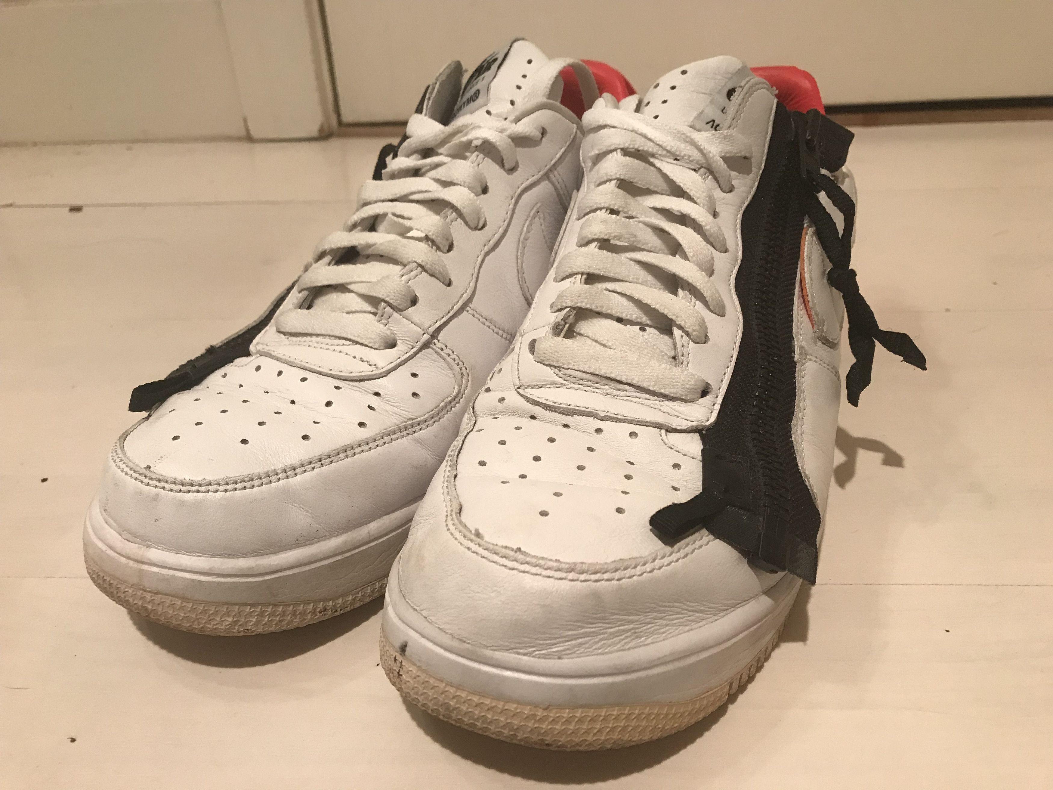 Nike x Acronym Lunar Force 1 Bright Crimson 9.5 US Low Top Sneakers