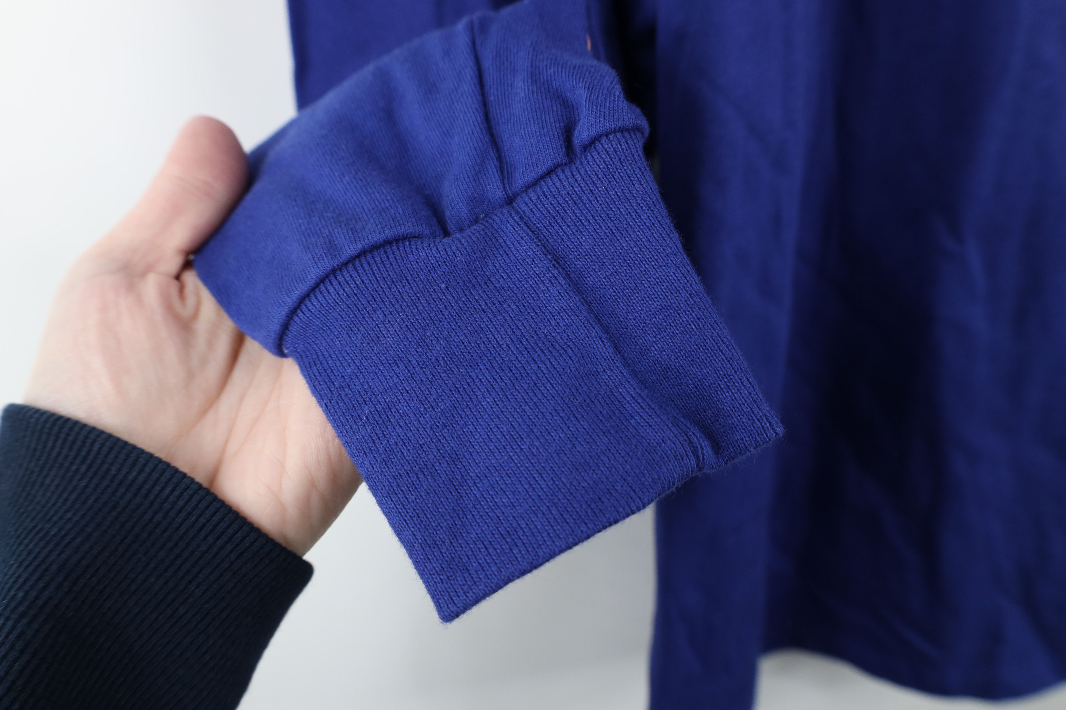 Lands' End × Vintage Vintage 90s Lands End Mock Neck Long Sleeve T-Shirt Blue USA Size US L / EU 52-54 / 3 - 7 Thumbnail