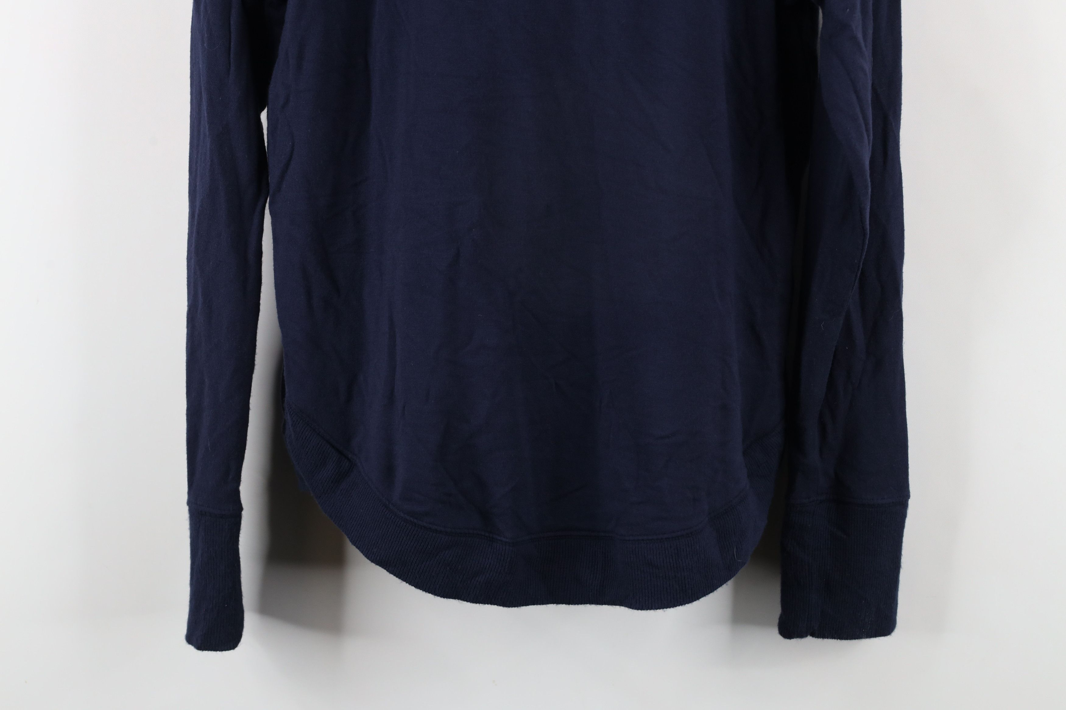 Athleta × Vintage Athleta Soft Knit Mindset Crewneck Sweatshirt Navy Blue Size M / US 6-8 / IT 42-44 - 3 Thumbnail