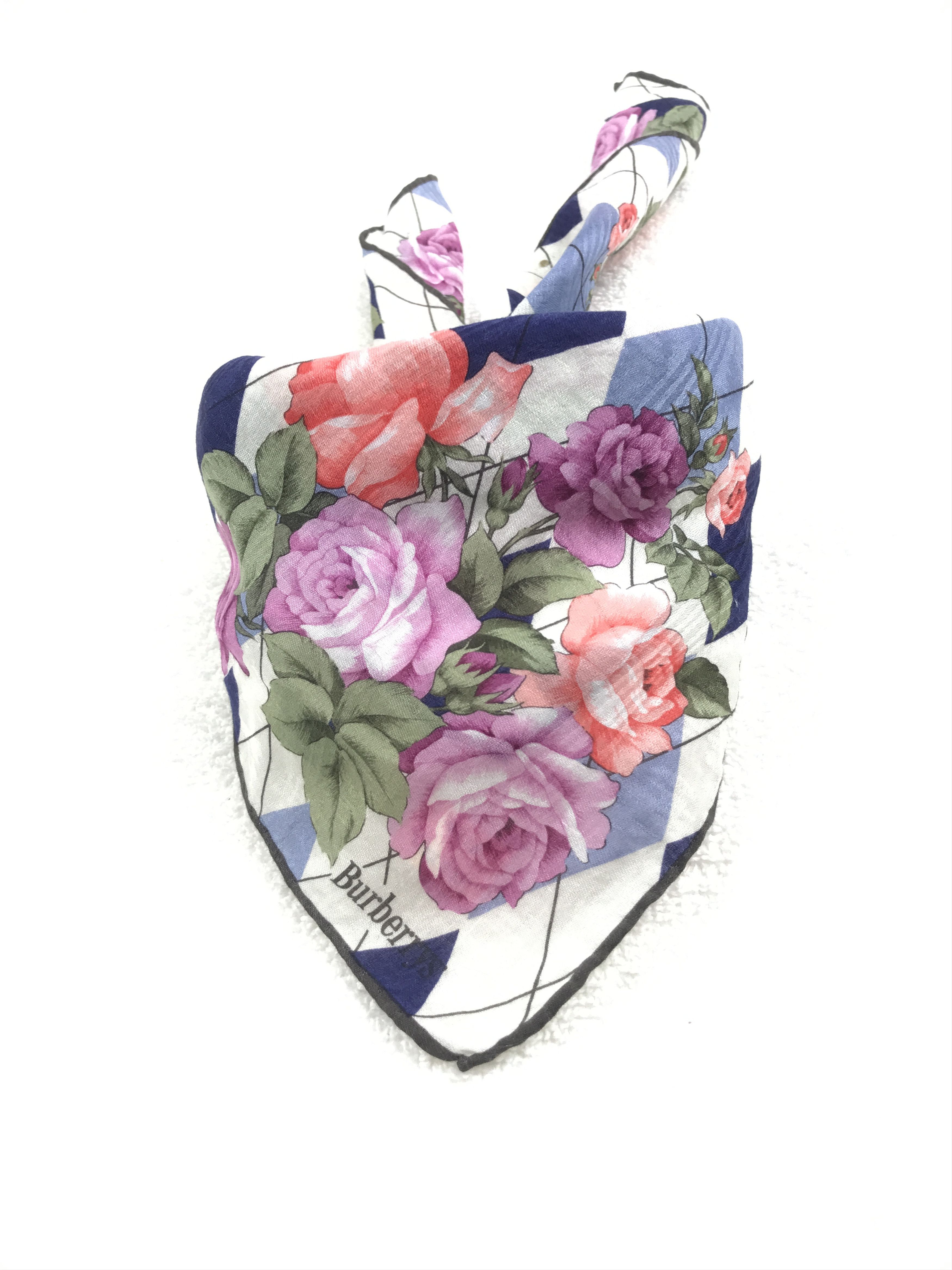 Burberry × Vintage Vintage Burberry Bandana Neckerchief Handkerchief Size ONE SIZE - 3 Thumbnail