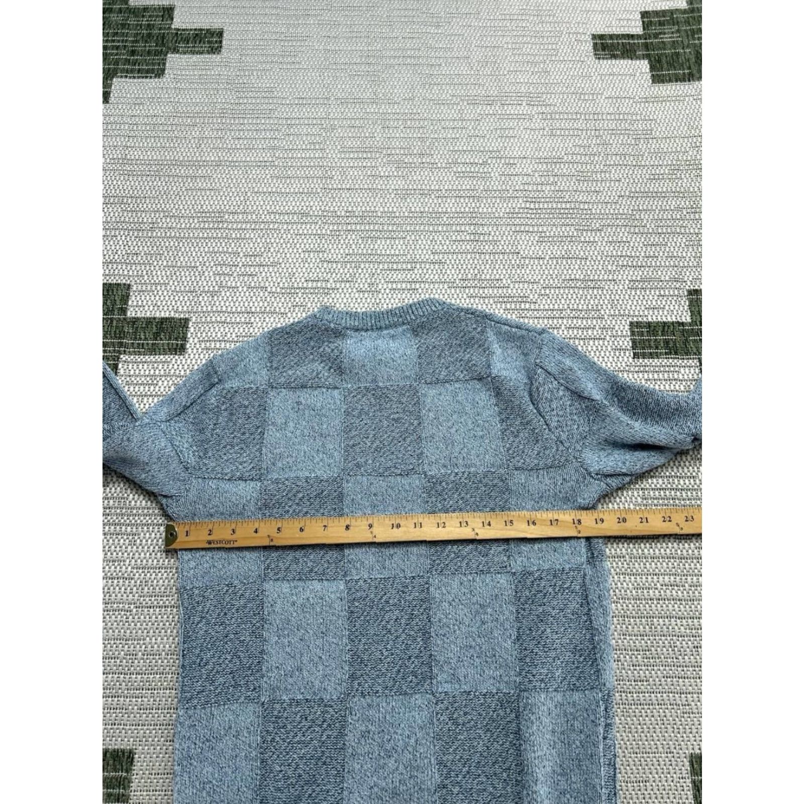 Wallace & Barnes Wallace & Barnes Sweater Mens Small Blue Cotton Blend Knit Pullover Size US S / EU 44-46 / 1 - 5 Thumbnail