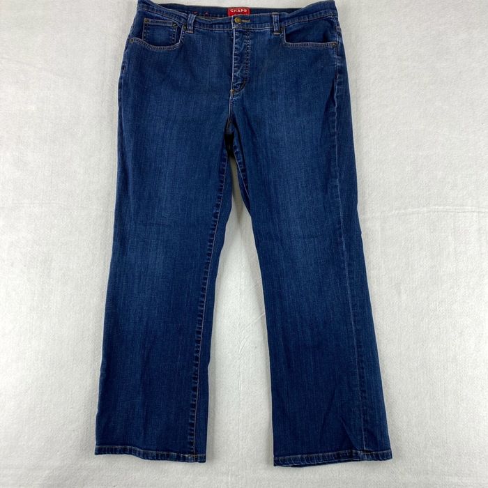 Chaps Chaps Denim Katelyn Bootcut Jeans Womens 16 Blue 5 Pocket High