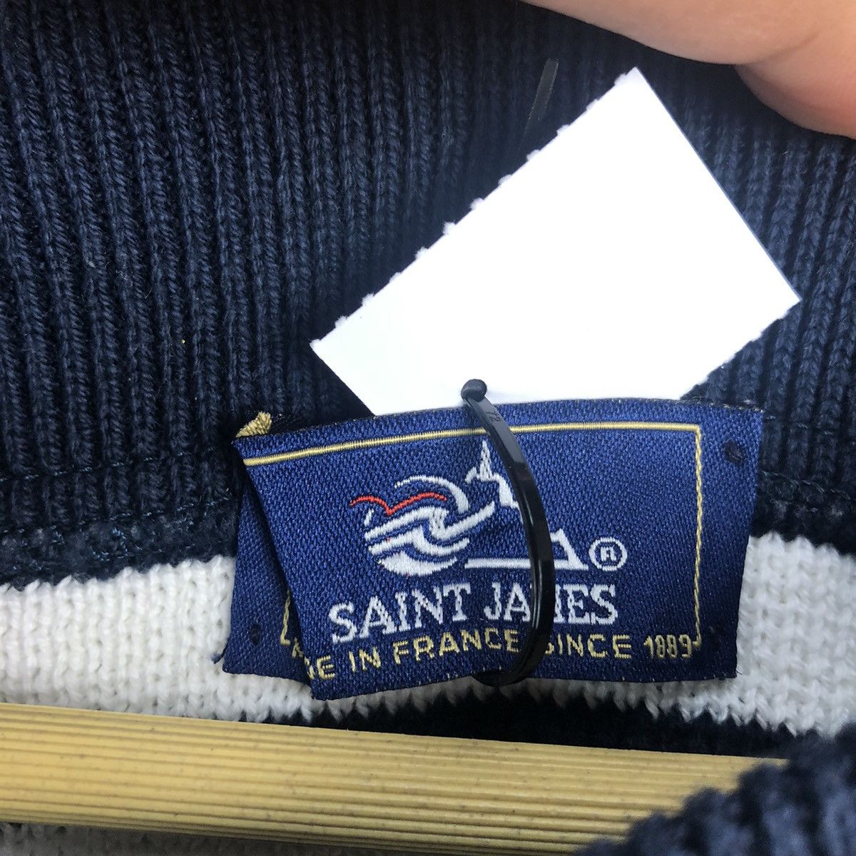 OVER THE STRiPES × Saint James Saint James Stripe White Knitwear #A1867 Size L / US 10 / IT 46 - 9 Thumbnail