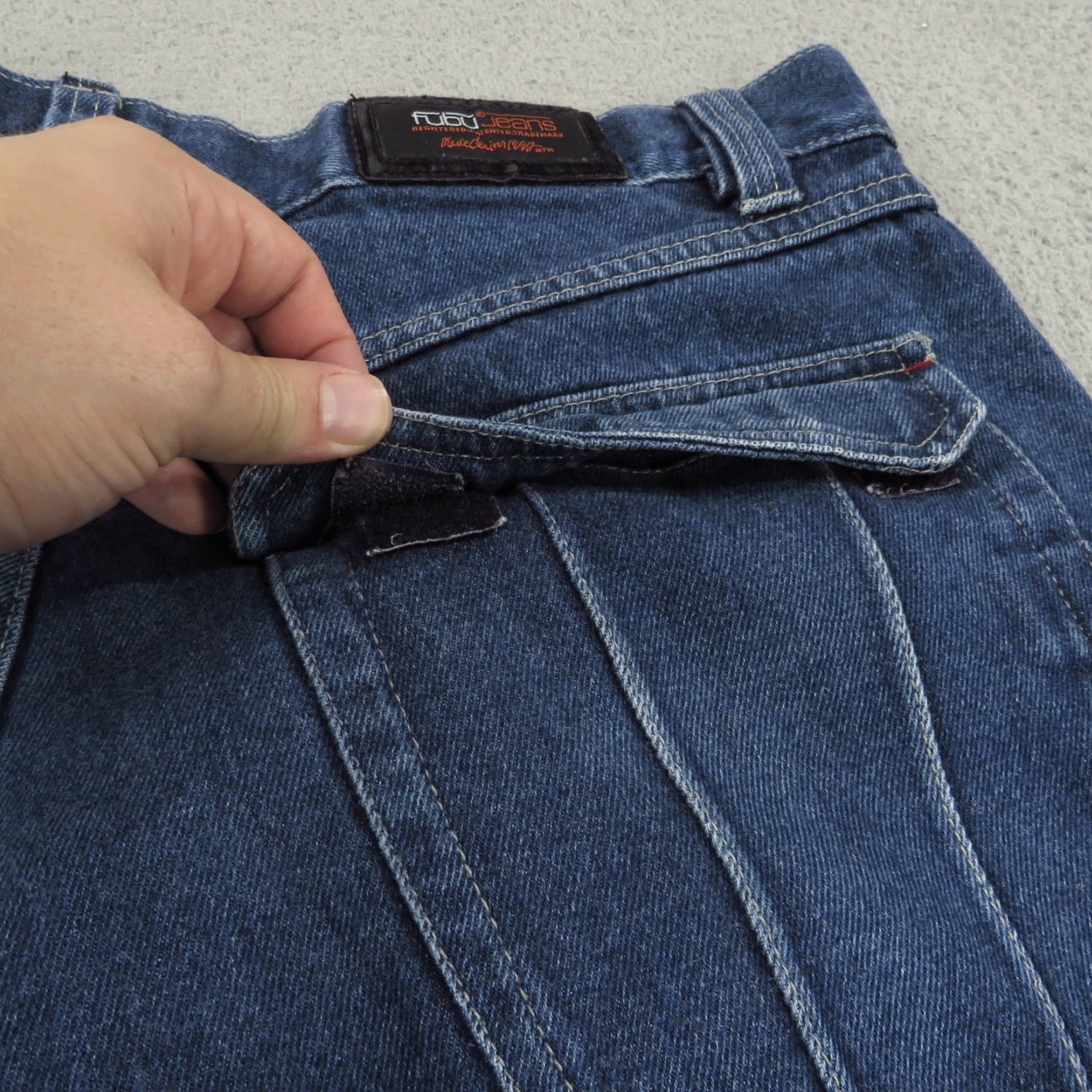 Fubu VINTAGE FUBU Jeans Baggy Mens 38x32 Wide-Leg Denim 5-Pocket Cargo Skater Grunge 90s blue Cap Rise High Size US 38 / EU 54 - 6 Thumbnail