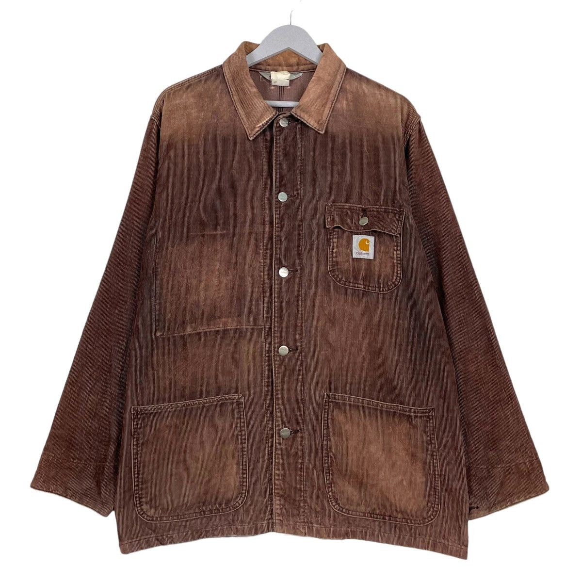 Carhartt × Vintage 💥 CARHARTT CORDUROY VELVET CHORE VINTAGE JACKET Size US L / EU 52-54 / 3 - 1 Thumbnail