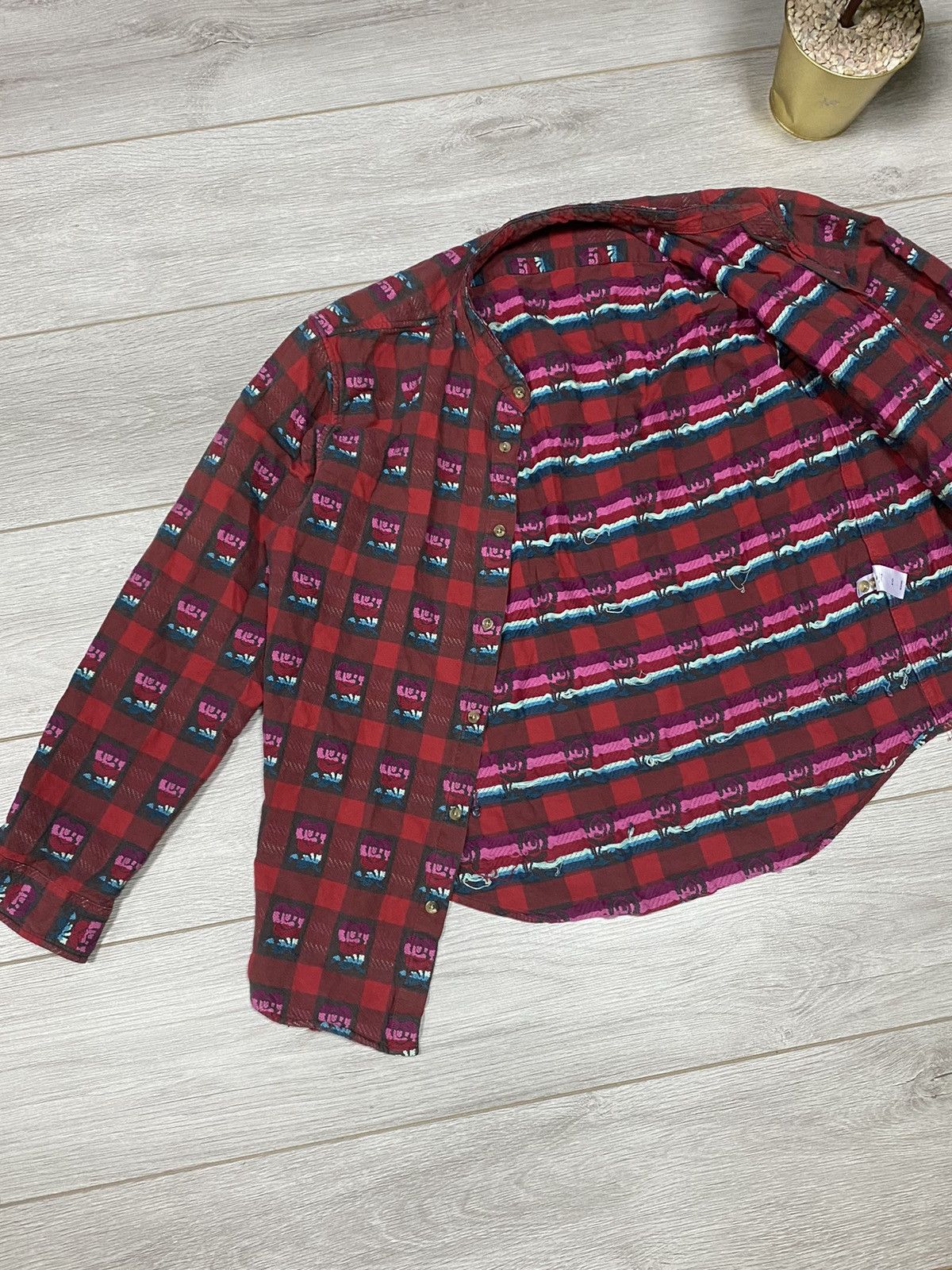Supreme Supreme flannel🌹rose thick shirt vintage plaid buttons usa Size US M / EU 48-50 / 2 - 3 Thumbnail