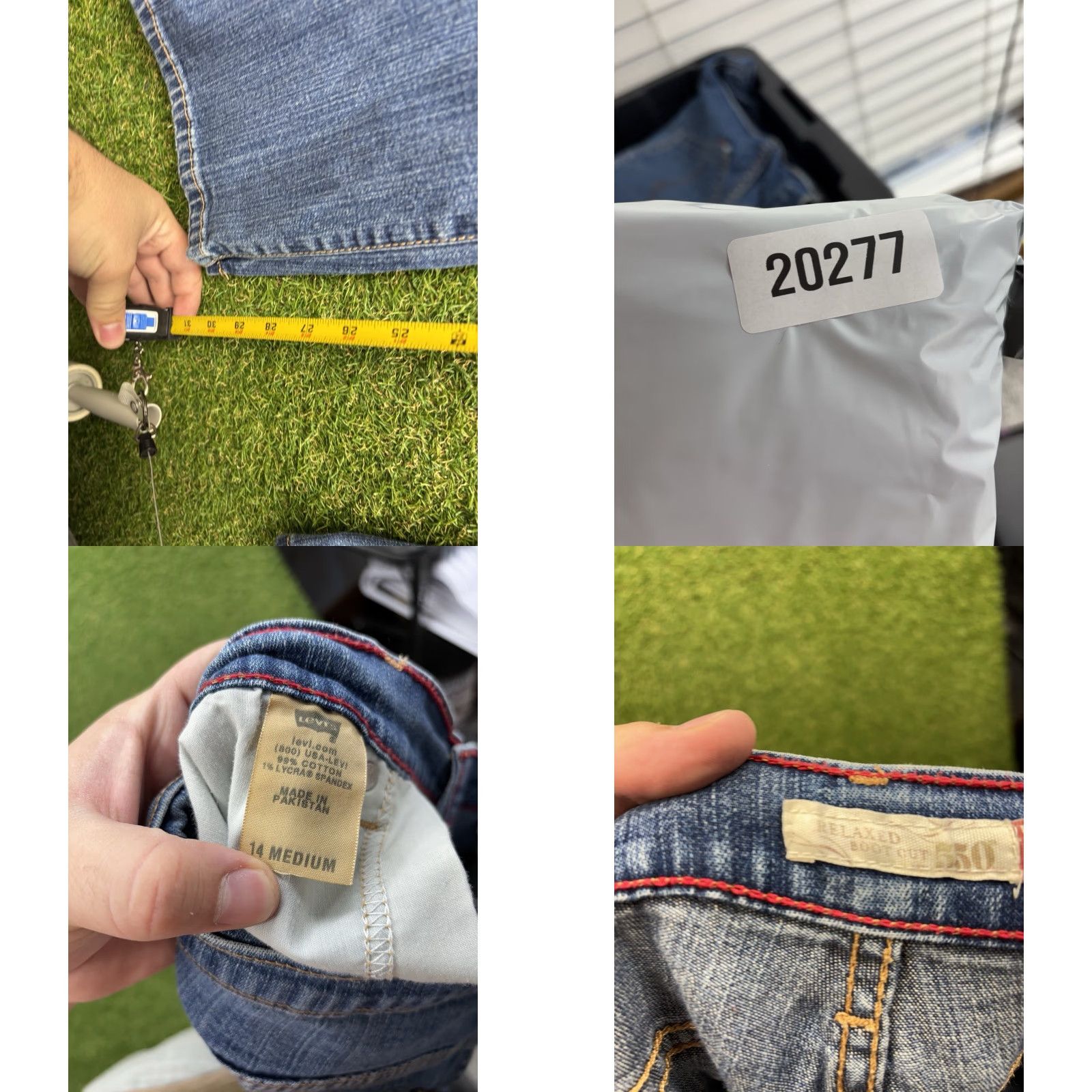 Levi's Levis 550 Jeans Womens 14 Medium Relaxed Fit Bootcut Casual Workwear 32x30 Size 36" / US 14 / IT 50 - 8 Thumbnail