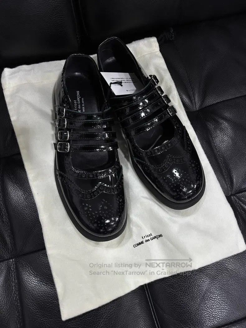 Comme des Garcons Comme Des Garcons Carved Floral Mary Jane Patent Leather S Size US 6.5 / IT 36.5 - 5 Thumbnail