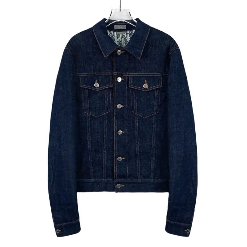 Dior Dior Men's Denim Jacket in Dark Blue 0089 Size US XS / EU 42 / 0 - 1 Thumbnail