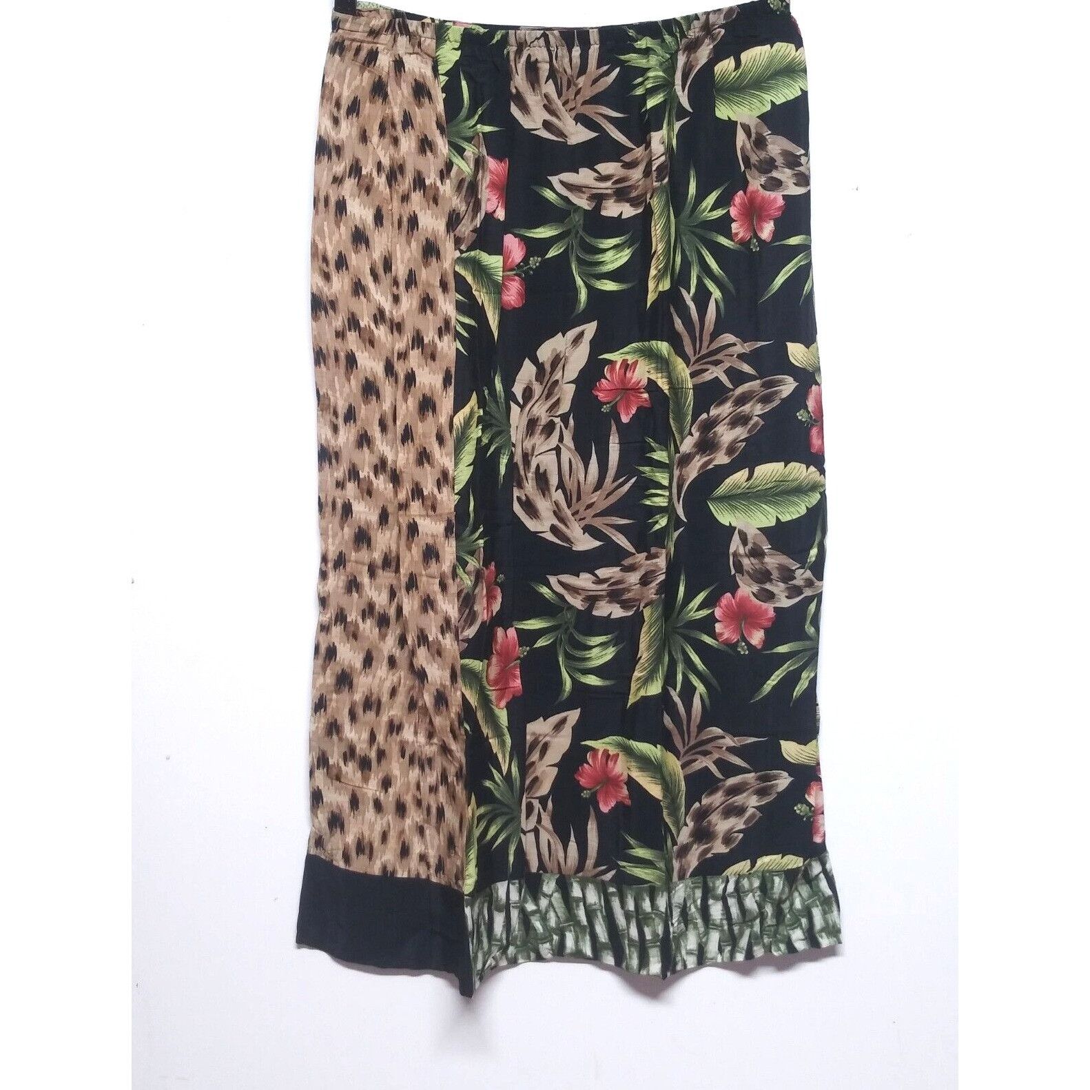 Vintage Womens Hawaiian BOHO GYPSY pencil skirt Cottagecore sz 12 MI Size 34" / US 12 / IT 48 - 2 Thumbnail