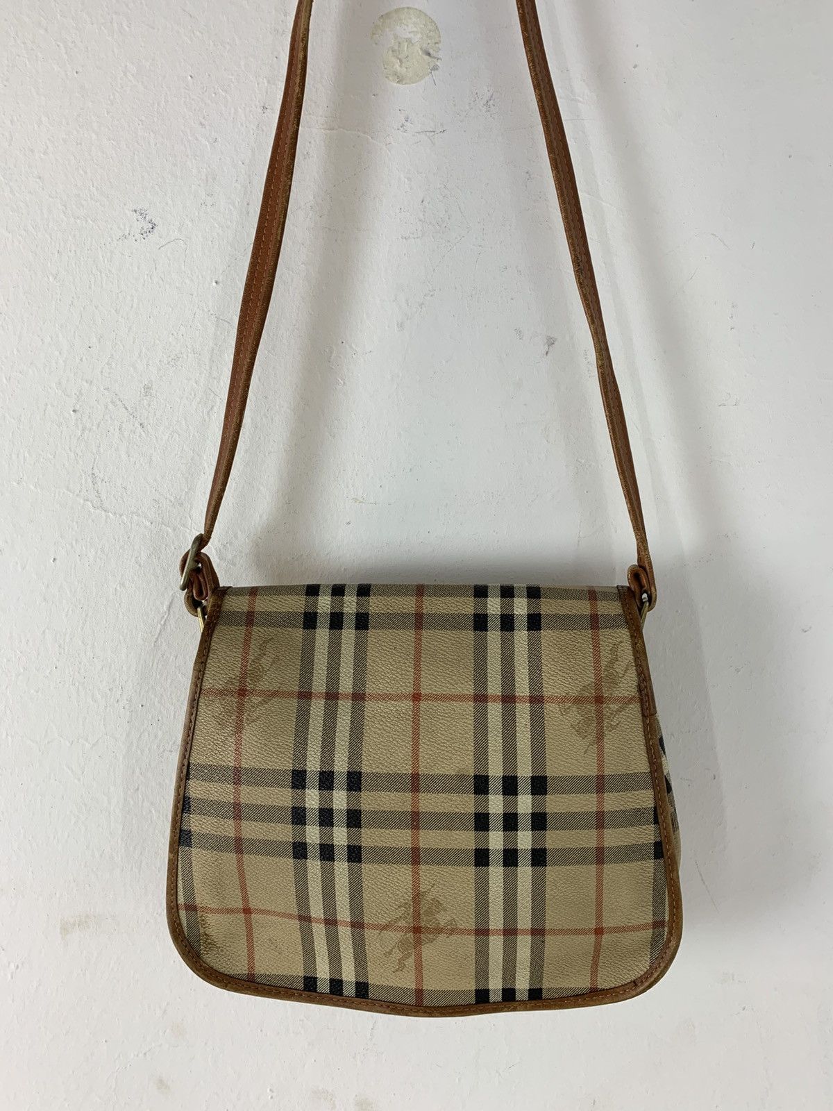 Burberry Burberrys London Leather Shoulder Bag Nova Checked Monogram Size ONE SIZE - 5 Thumbnail