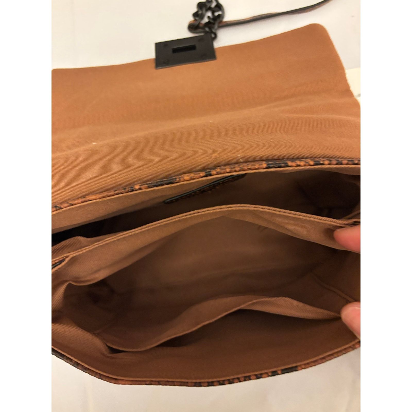 Nicole Miller NICOLE MILLER Reptile Print Faux Leather Crossbody Bag | NWT Size ONE SIZE - 9 Thumbnail