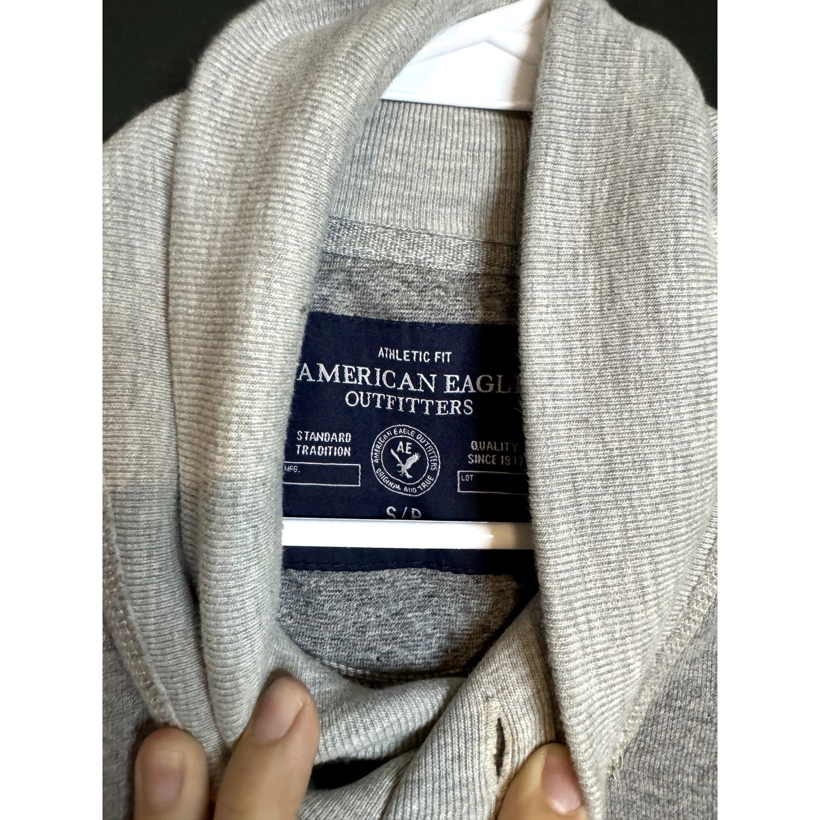 American Eagle Outfitters American Eagle Fleece-Knit Shawl-Collar Pullover sm Size US S / EU 44-46 / 1 - 2 Thumbnail