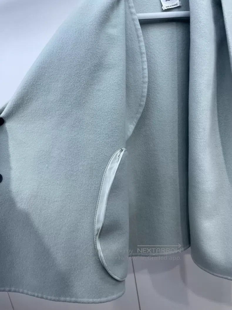 Hermes Hermes Leather Buckle Double-Faced Cashmere Short Coat Size XXS / US 00 / IT 34 - 5 Thumbnail