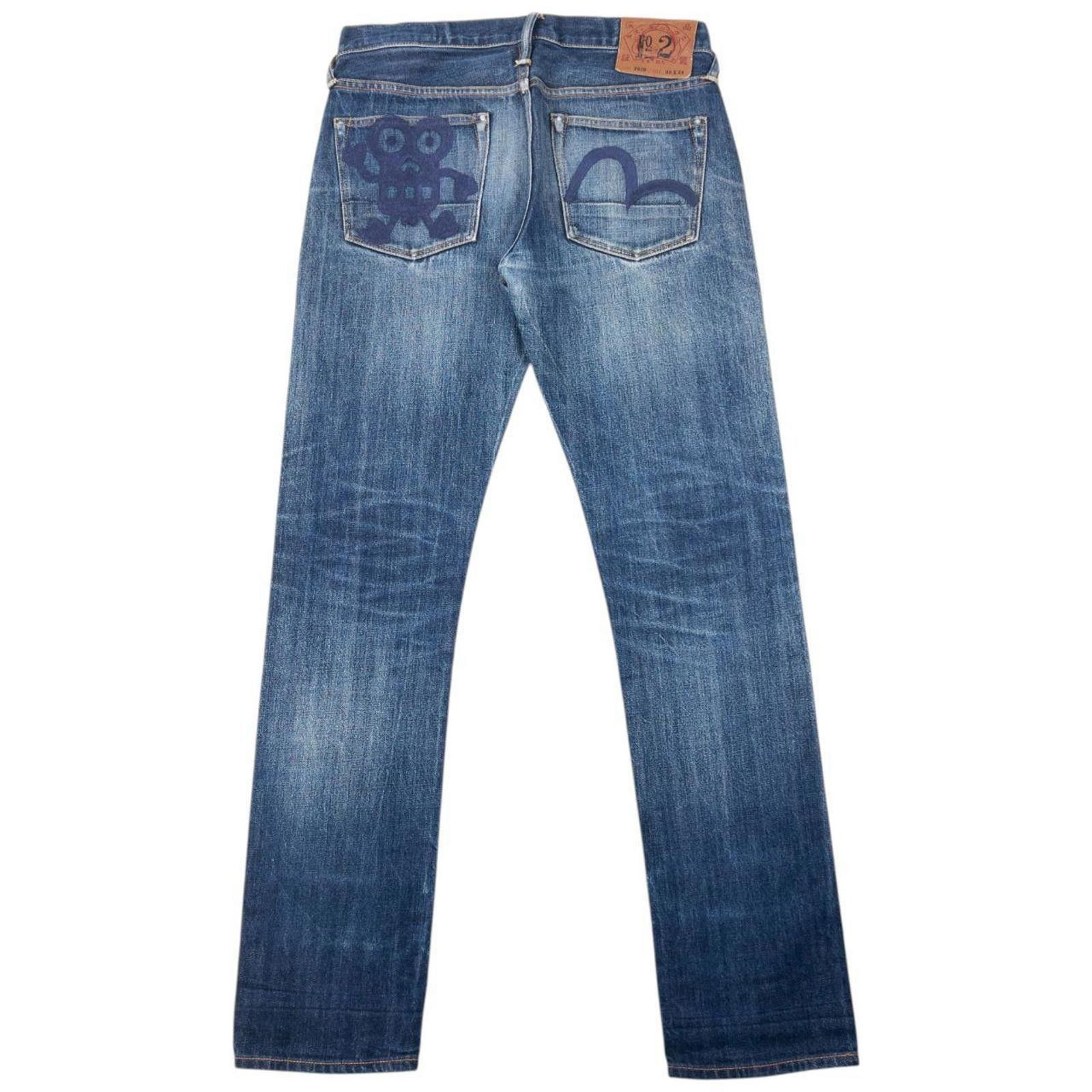 Evisu Vintage 2000s Evisu Robot Gull Japanese Denim Jeans Size W31 Size US 31 - 2 Thumbnail
