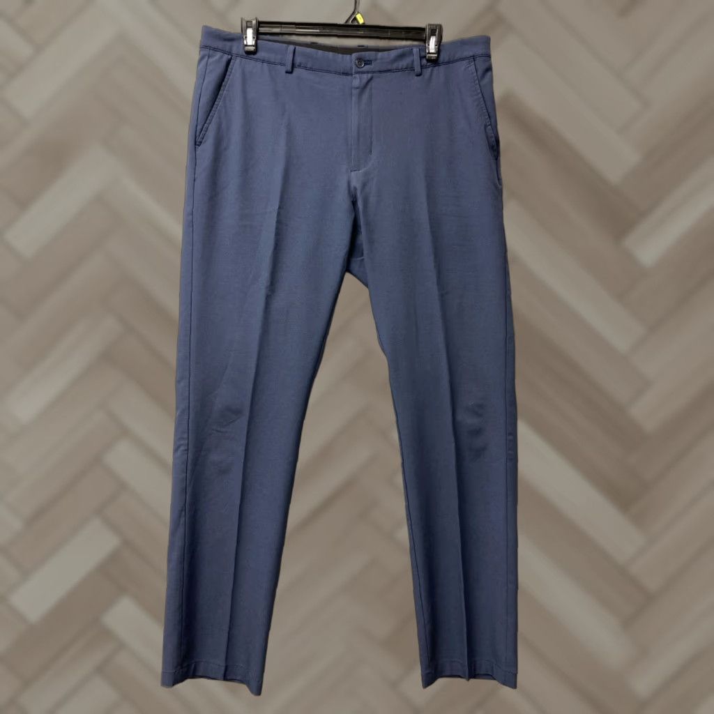 Vintage Greg Norman Men’s Golf Pants 38x34 Blue Stretch Midweight Trousers /0236 Size US 38 / EU 54 - 1 Thumbnail