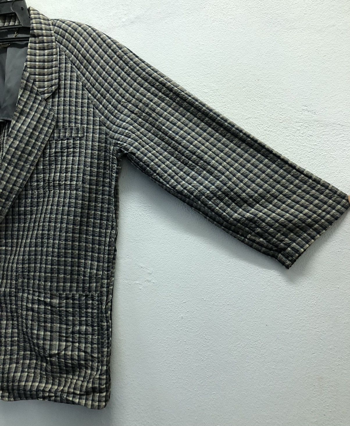 Aquascutum Vintage Aquascutum London Quilted Check Blazer – Medium Size M / US 6-8 / IT 42-44 - 3 Thumbnail