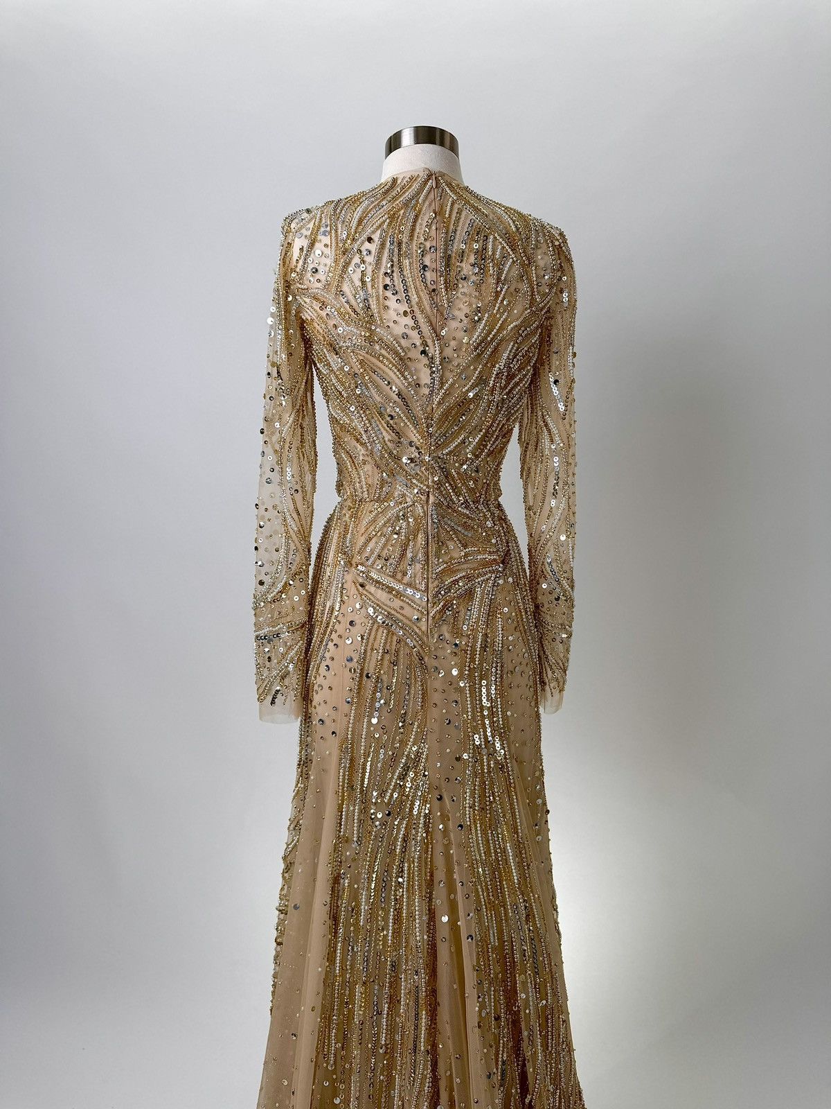 Other Brand New US 8 Anna Augusta Maxi Gold Evening Dress Size M / US 6-8 / IT 42-44 - 10 Thumbnail