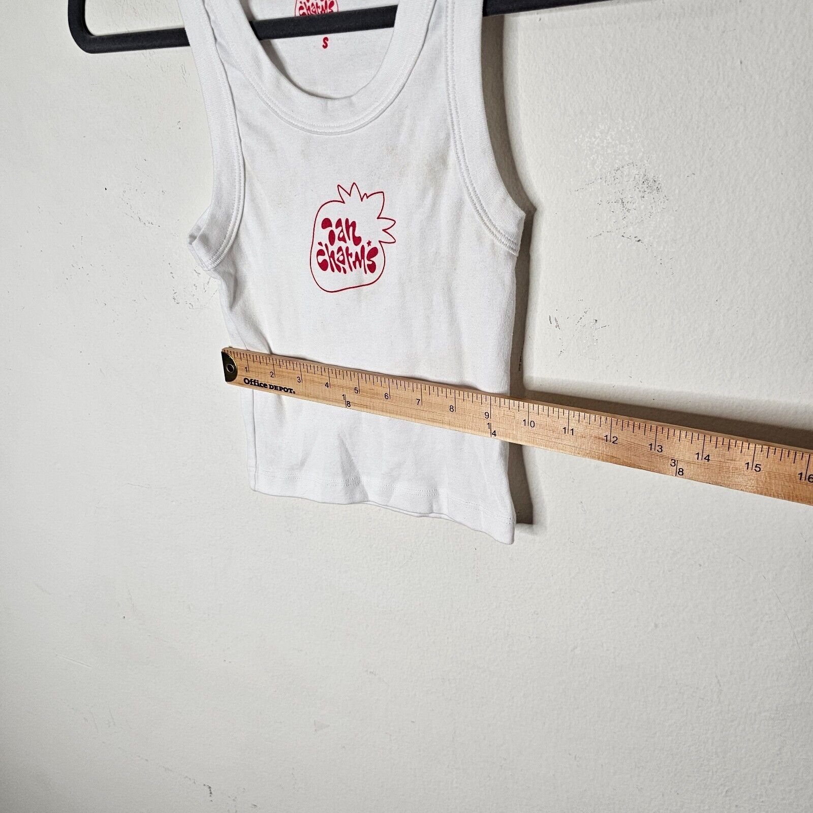 Other Ian Charms White Crop Sleeveless Tank Red Ian Charms Logo S Size S / US 4 / IT 40 - 6 Thumbnail