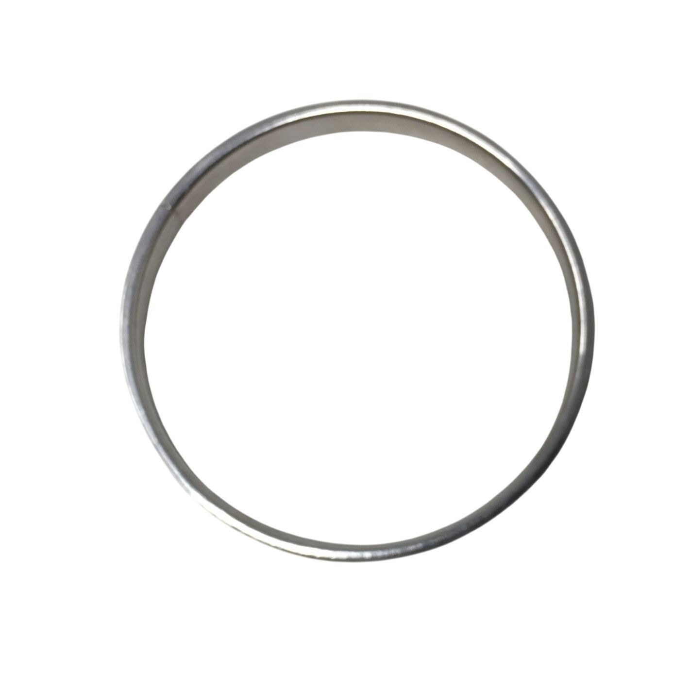 Other Women's Thick Silver Tone Bangle Bracelet (One size) Size ONE SIZE - 3 Thumbnail