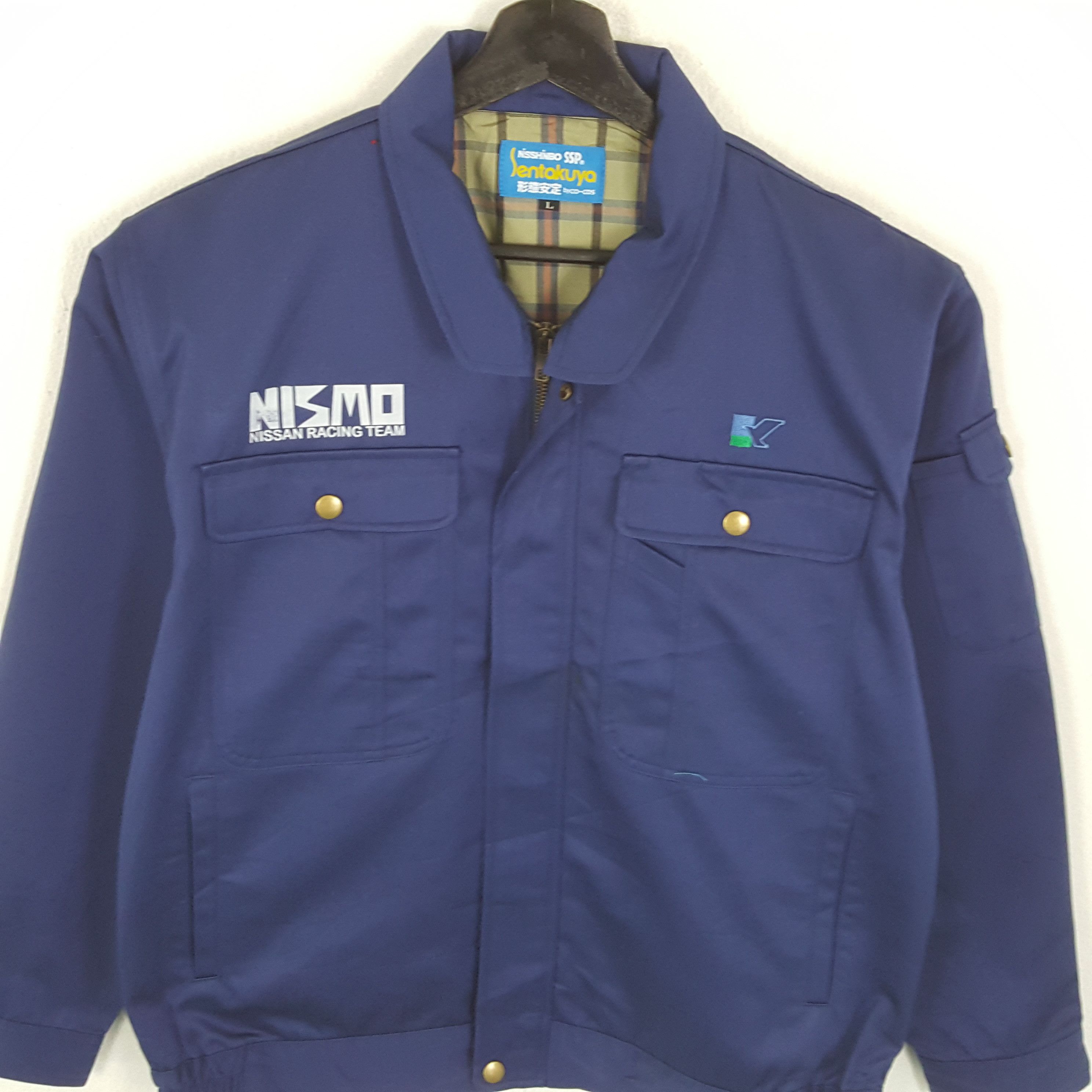 Japanese Brand × Vintage NISMO NISSAN RACING TEAM Workwear Custom Art Jacket Size US L / EU 52-54 / 3 - 4 Thumbnail