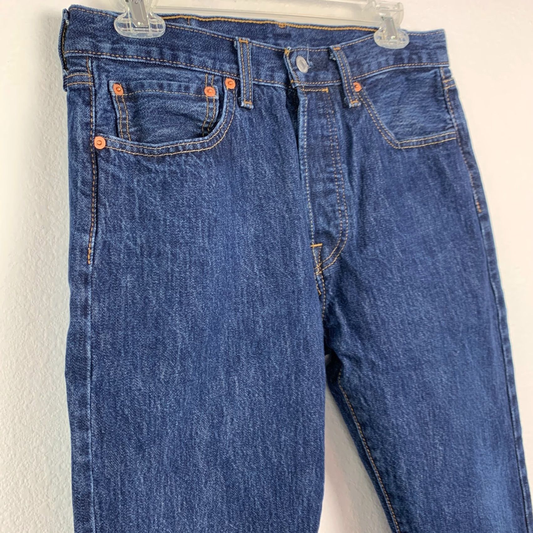 Levi's VINTAGE Levi's Levi Strauss 501 Mens Jeans Dark Wash 32 x 32 Act 30 x 29 Jeans Blue 501 Bootcut Mens Regular 32 Inseam 32 Size US 32 / EU 48 - 2 Thumbnail