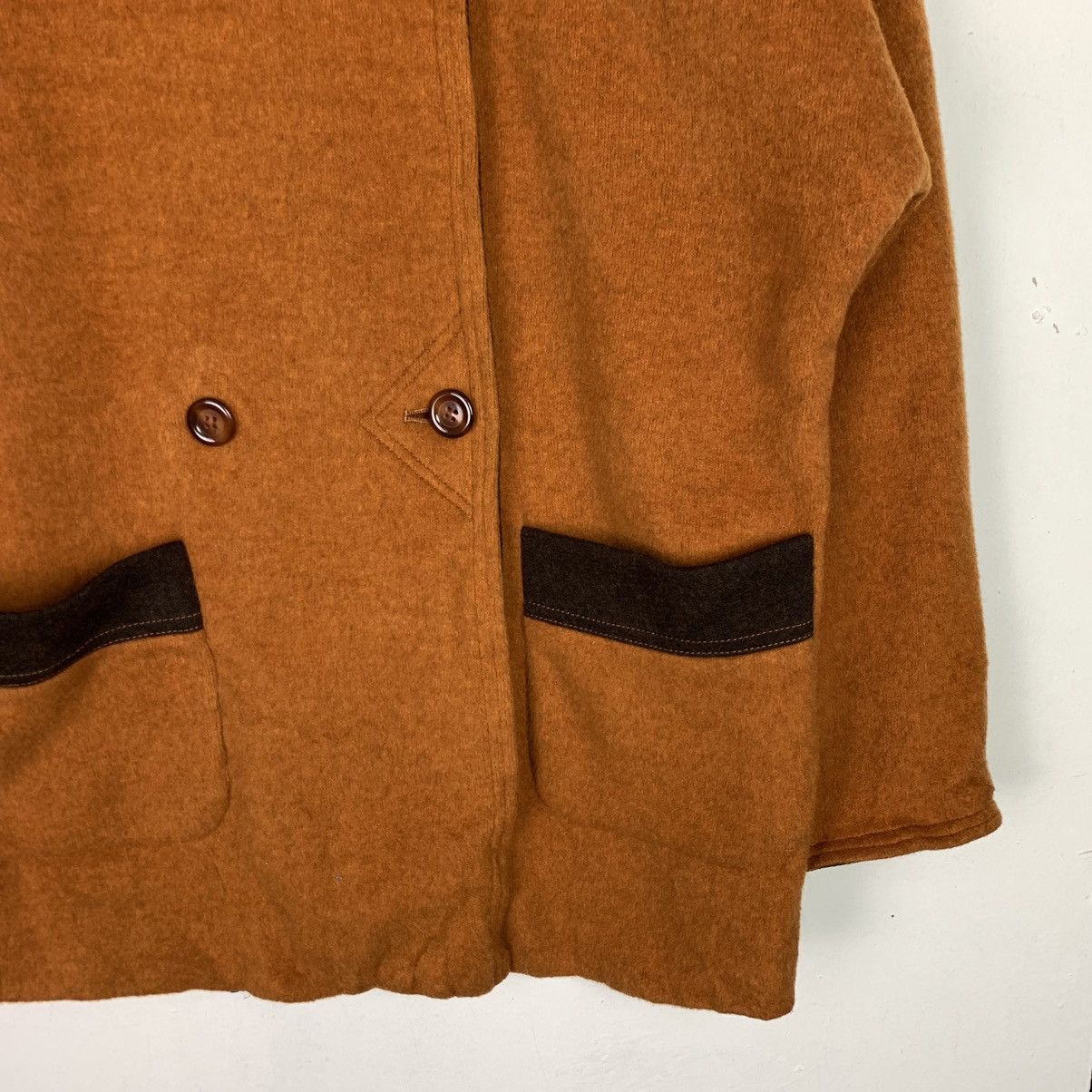 Japanese Brand × Vintage Vintage Japanese Brand Wool Coat Size US XXL / EU 58 / 5 - 4 Thumbnail