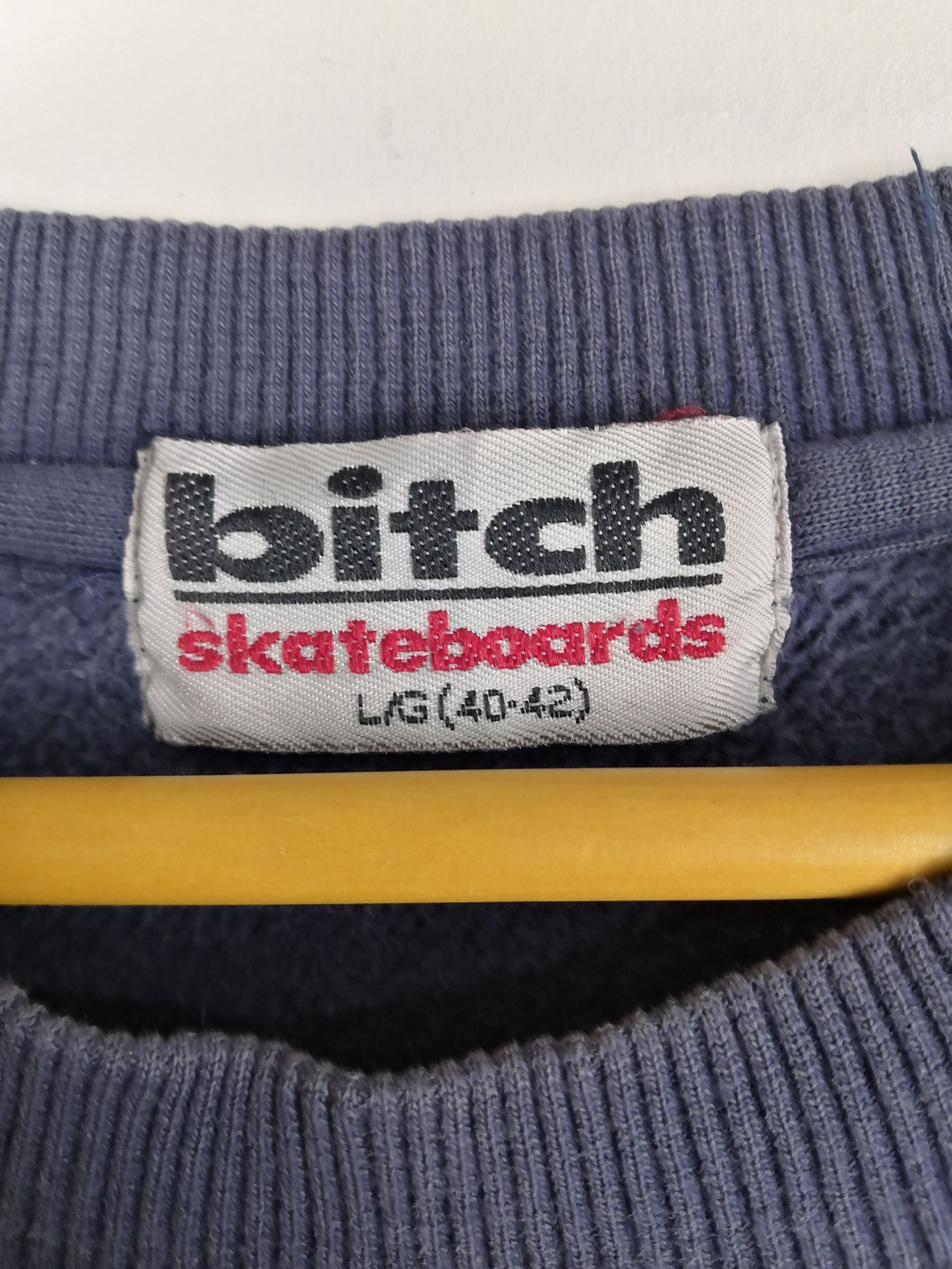 Vintage Vintage Bitch Sweatshirt Skate Fasion Skateboard Crew Neck Size US L / EU 52-54 / 3 - 4 Thumbnail